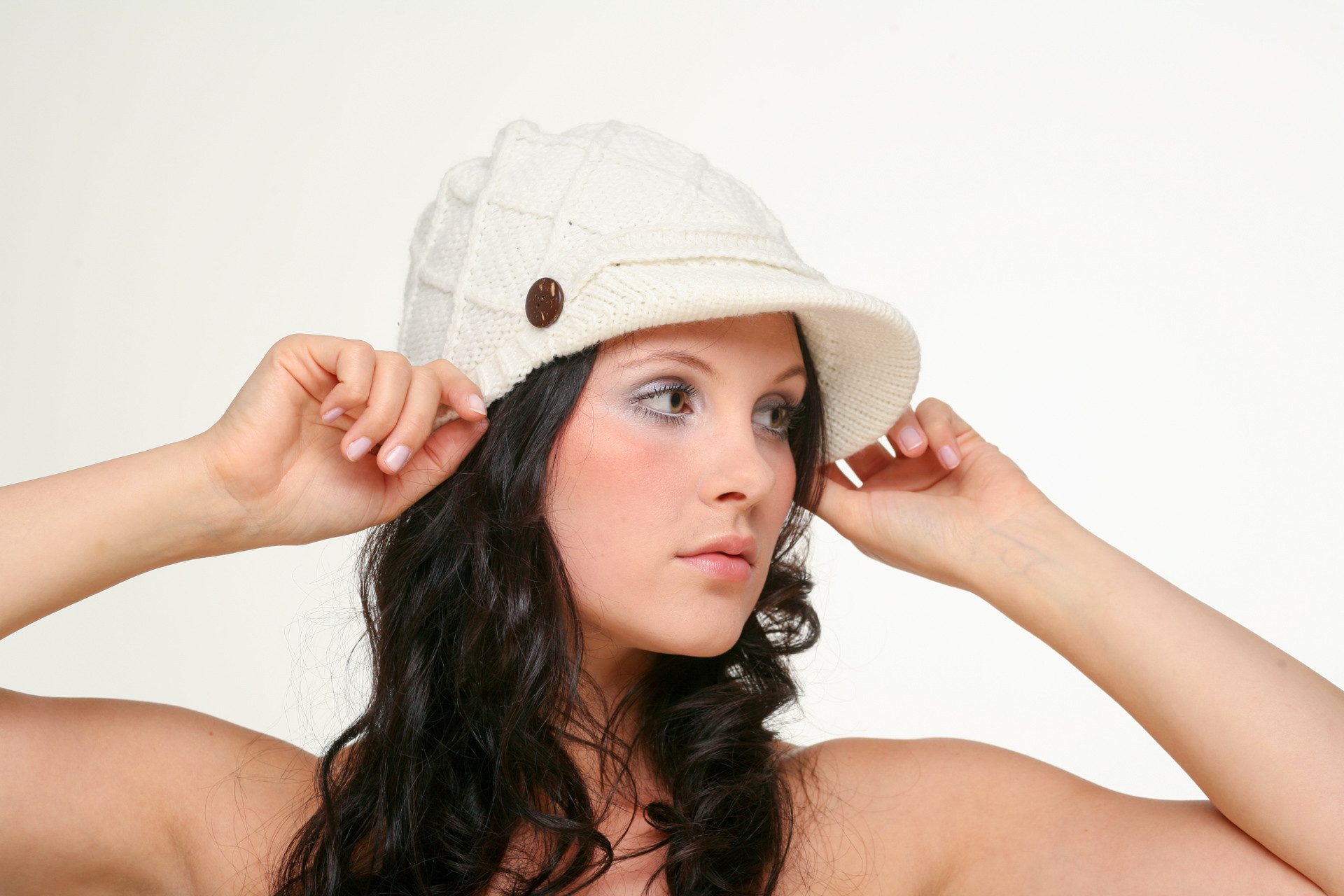 DanCarol Schiebermütze DC-W-416-Schicke Strickmütze mit Rautenmuster und Sc günstig online kaufen