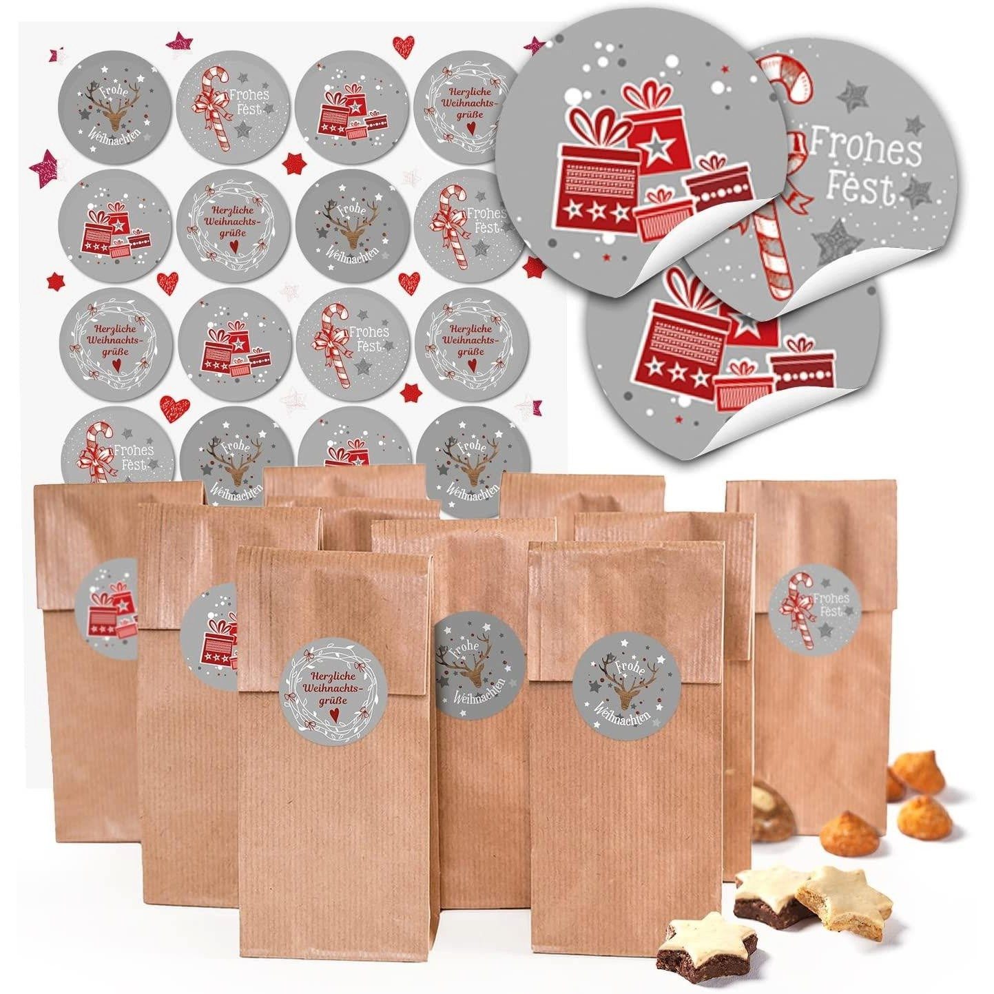 Logbuch-Verlag Dekofigur Set 24 braune Blockbodenbeutel mit Folieneinlage 7 günstig online kaufen