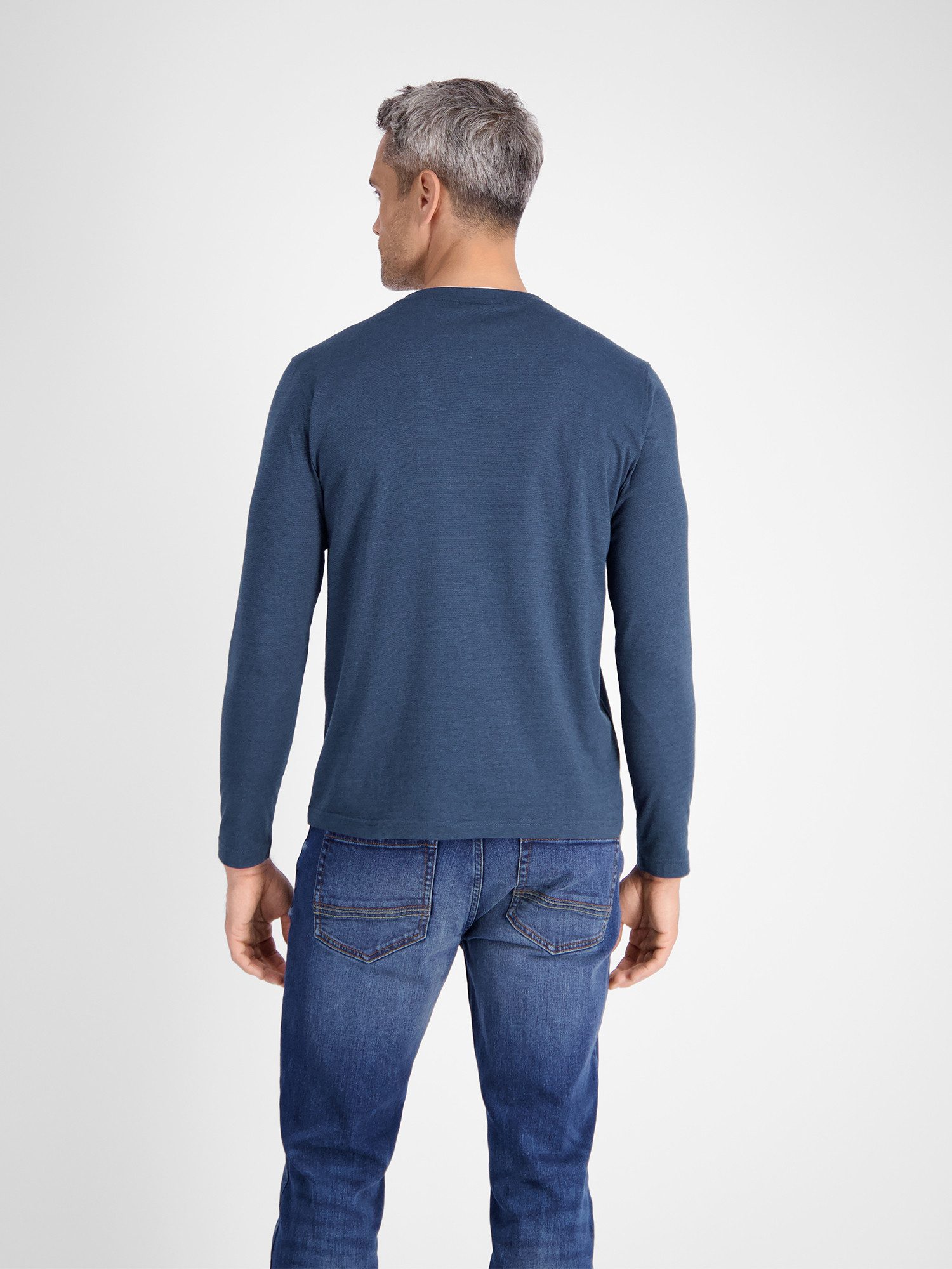LERROS Sweatshirt LERROS Serafino-Langarmshirt für Herren günstig online kaufen