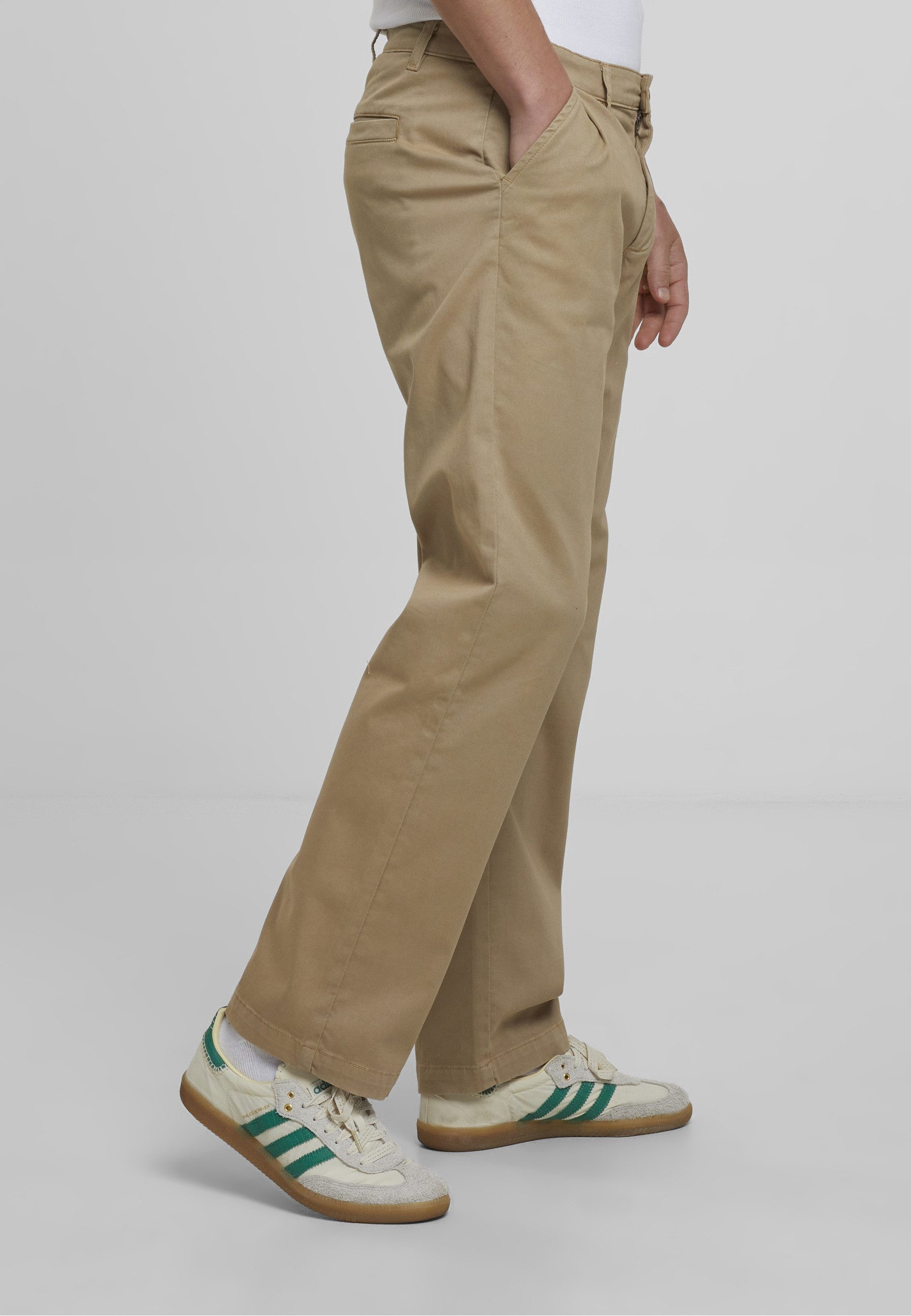 URBAN CLASSICS Stoffhose Urban Classics Pleated Twill Pants (1-tlg)