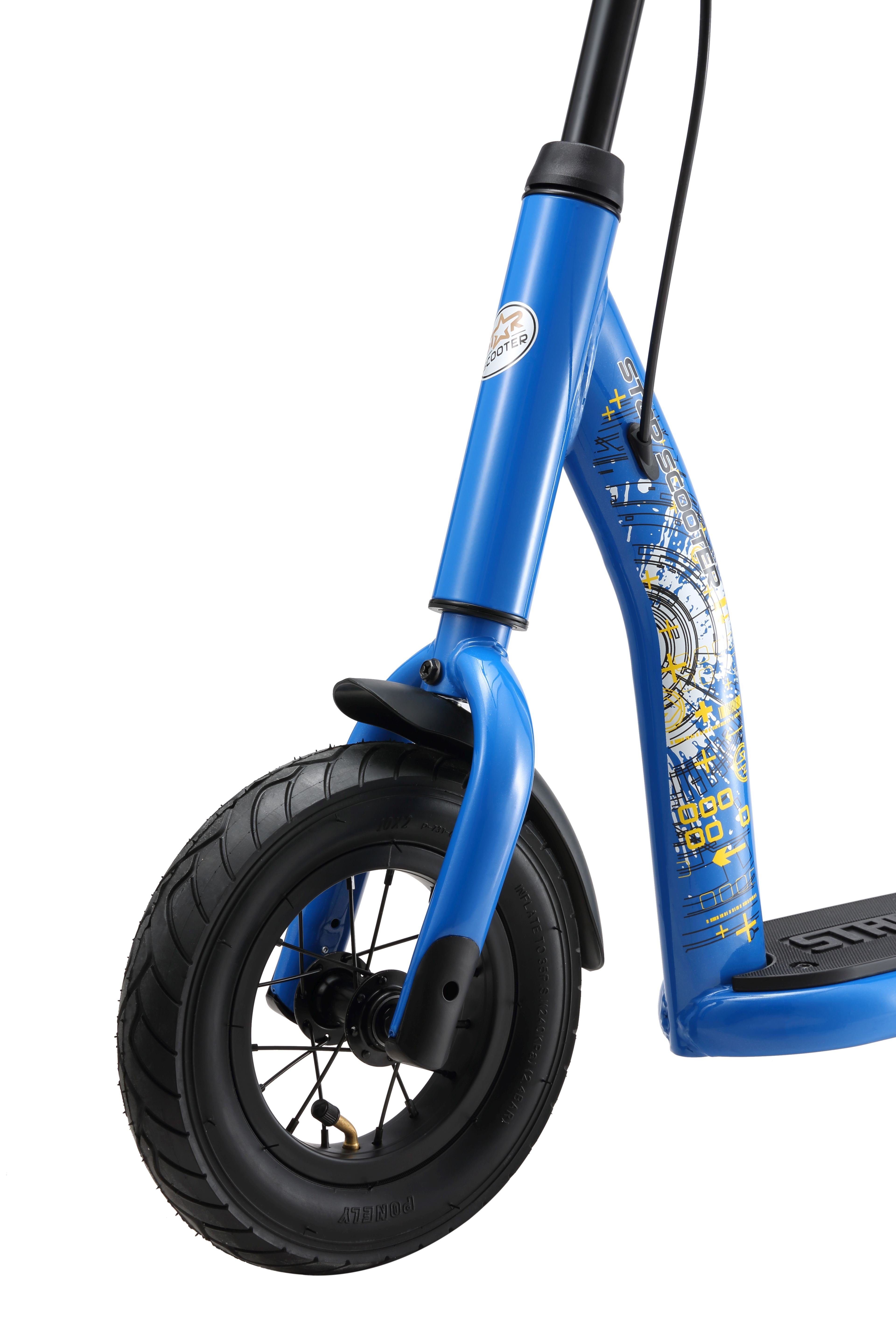 Star-Scooter Cityroller 10 Zoll, ab 5 Jahre, Kinder City Roller ab 96 cm, Jungen, Mädchen, Höhenverstellbar, Seitenständer