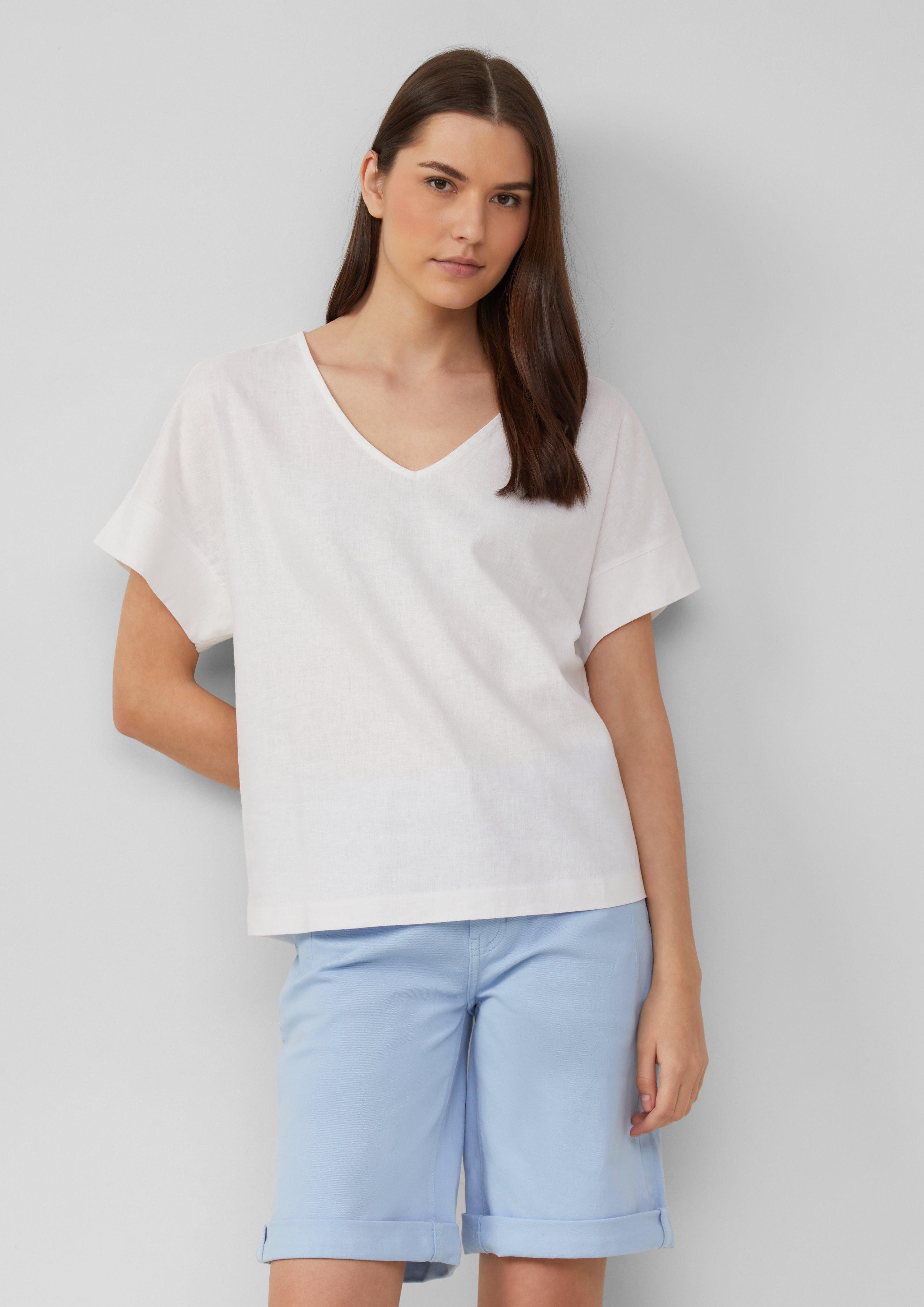 s.Oliver Shirttop T-Shirt im Fabricmix mit günstig online kaufen