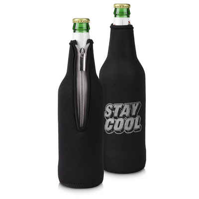 kwmobile Outdoor-Flaschenkühler 2x 330-500ml Flasche Flaschenkühler, für Bier und andere Getränke - Neopren Kühler