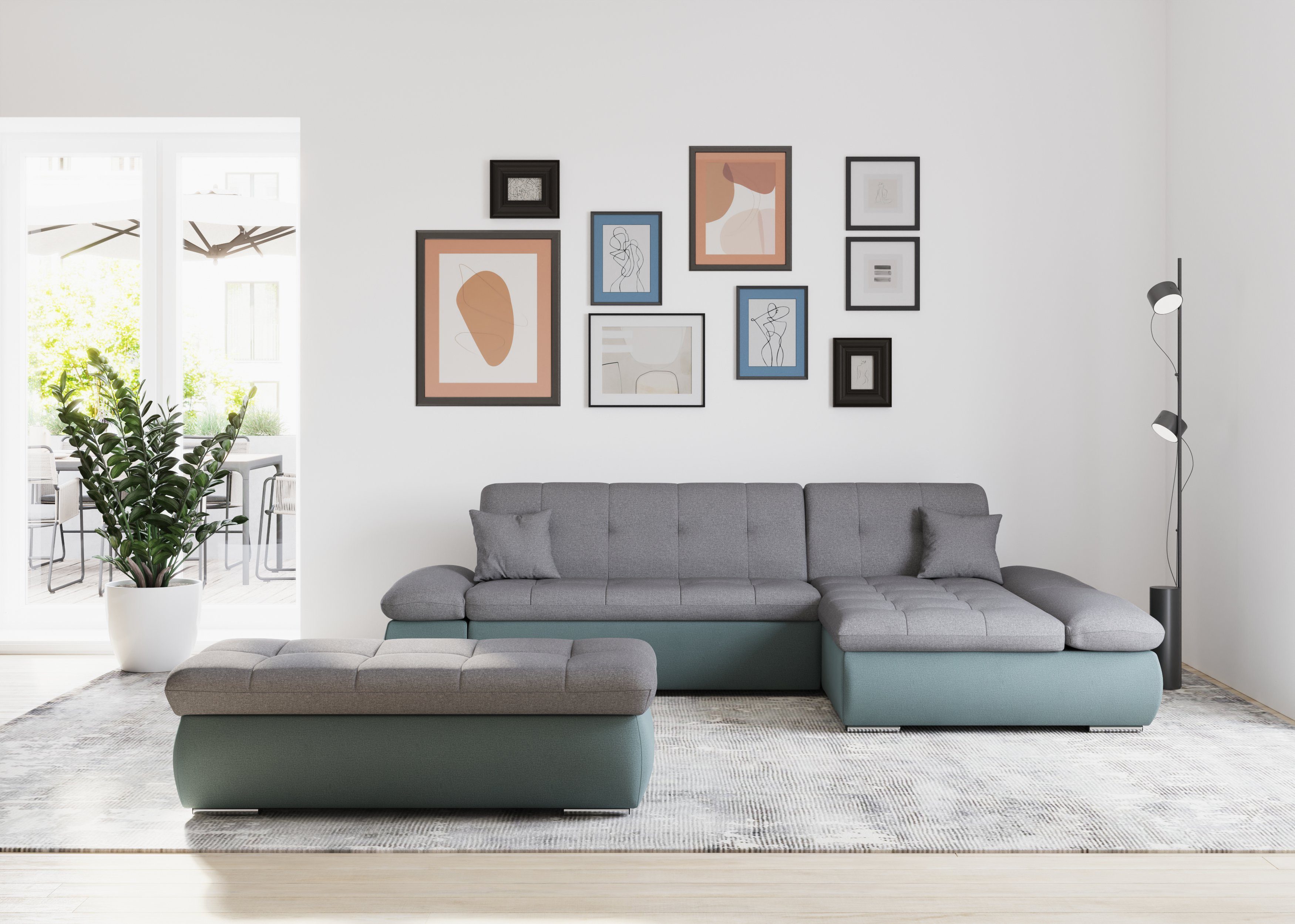 DOMO collection Ecksofa Moric, L-Form, XXL-Sofa günstig online kaufen
