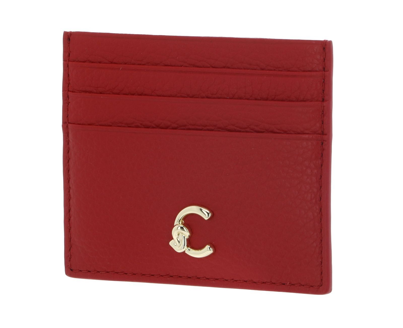 COCCINELLE Kartenetui Document Holder Grained Leather, aus echtem Rindsleder