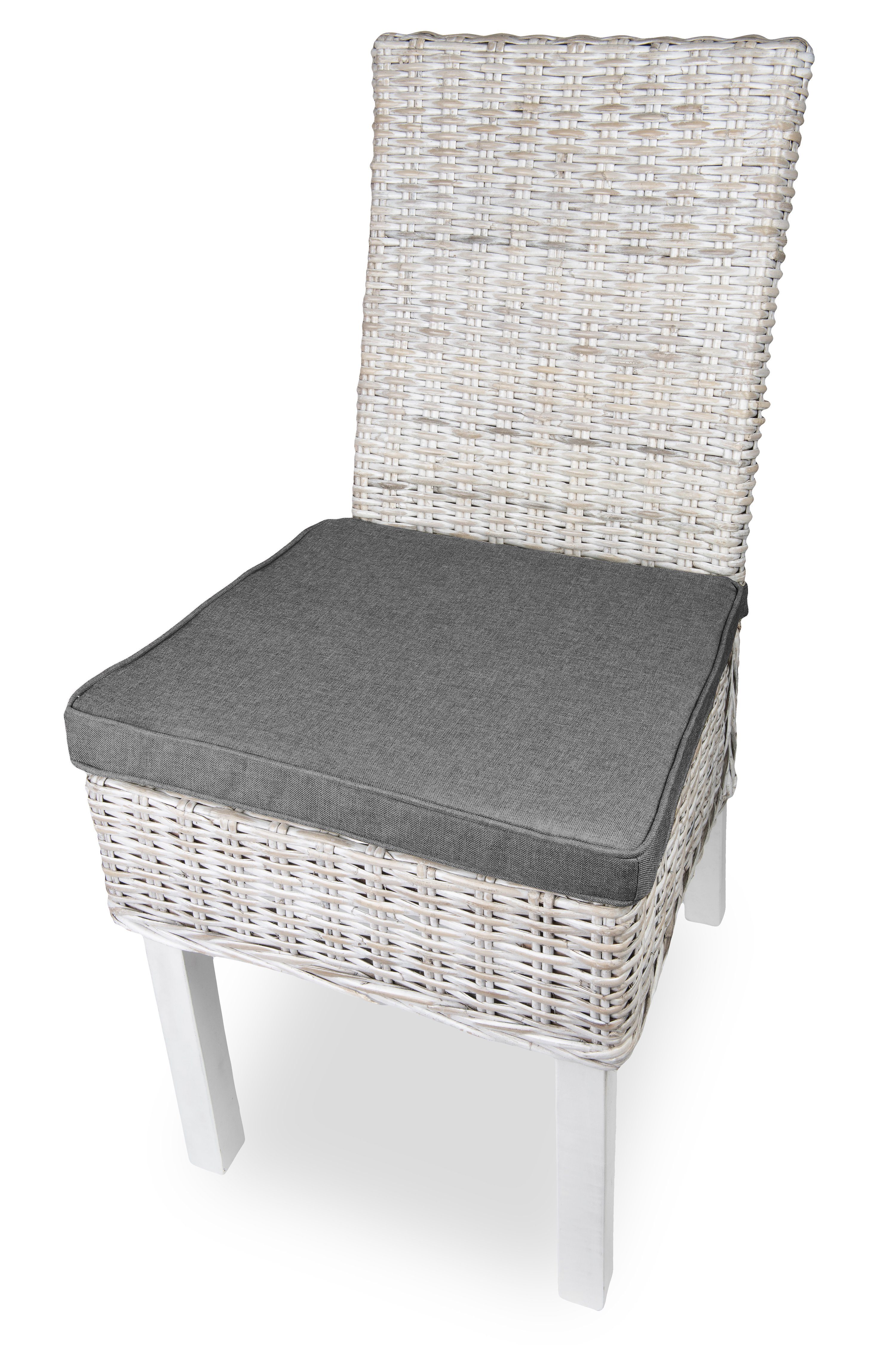 sunnypillow Stuhlkissen 4er Set Stuhlkissen 40 x 45 x 5cm