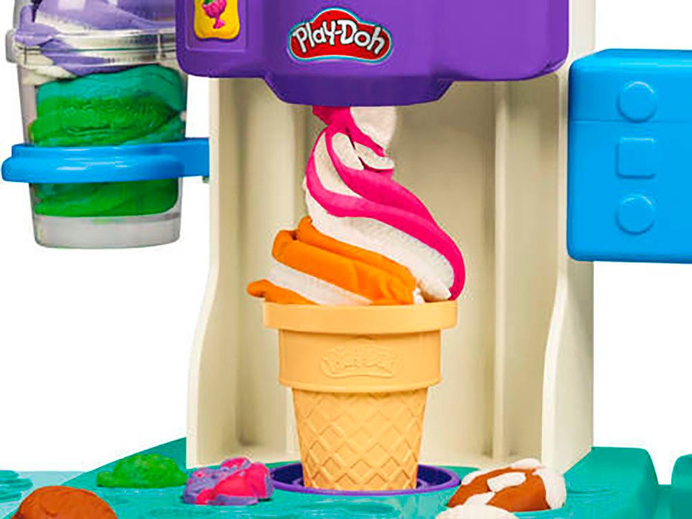 Hasbro Knetform-Set Play-Doh, Bunte Regenbogen Eismaschine – Bild 4 von 5