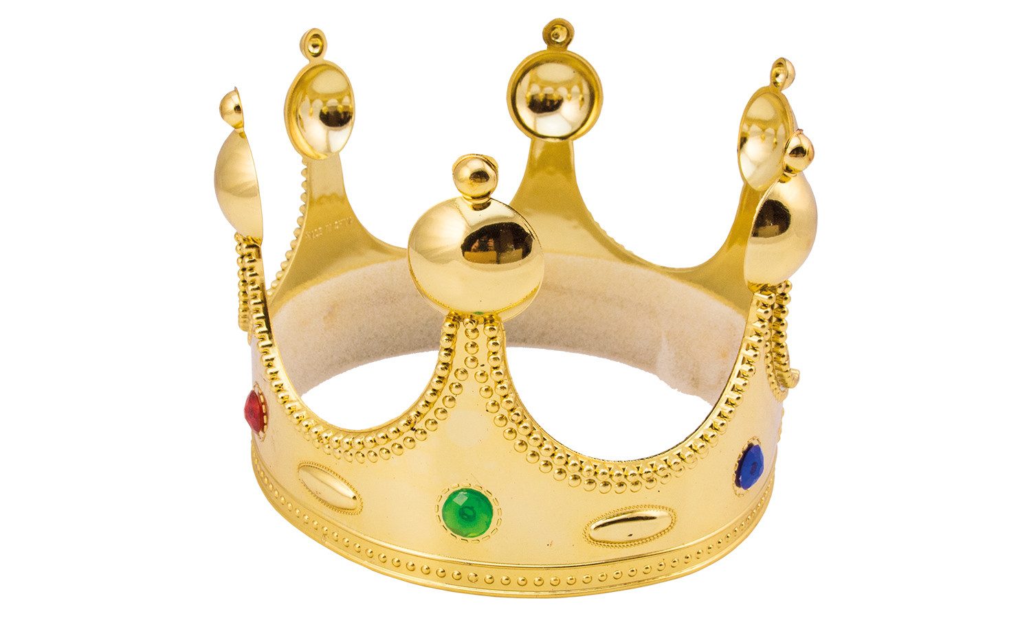 Holzspielerei König-Kostüm Königskrone Arthus gold
