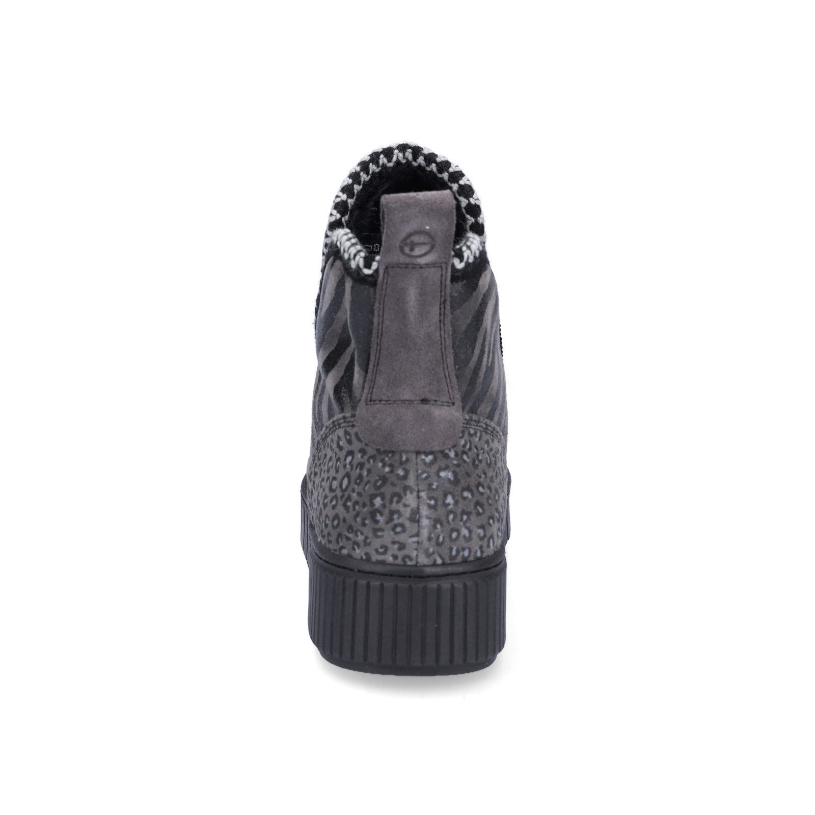 Tamaris Tamaris Damen Boot anthrazit Zebra Ankleboots