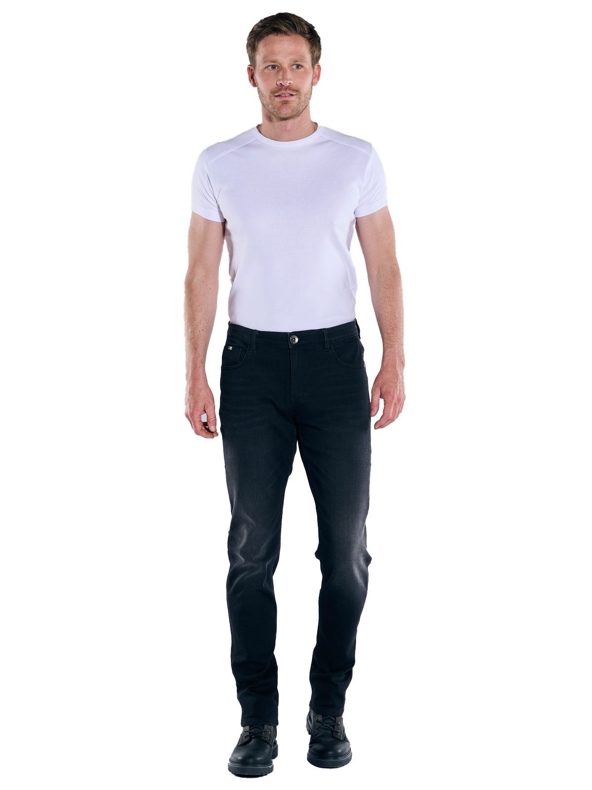 Engbers Stretch-Jeans engbers Herren Super-Stretch-Jeans regular, Schwarz