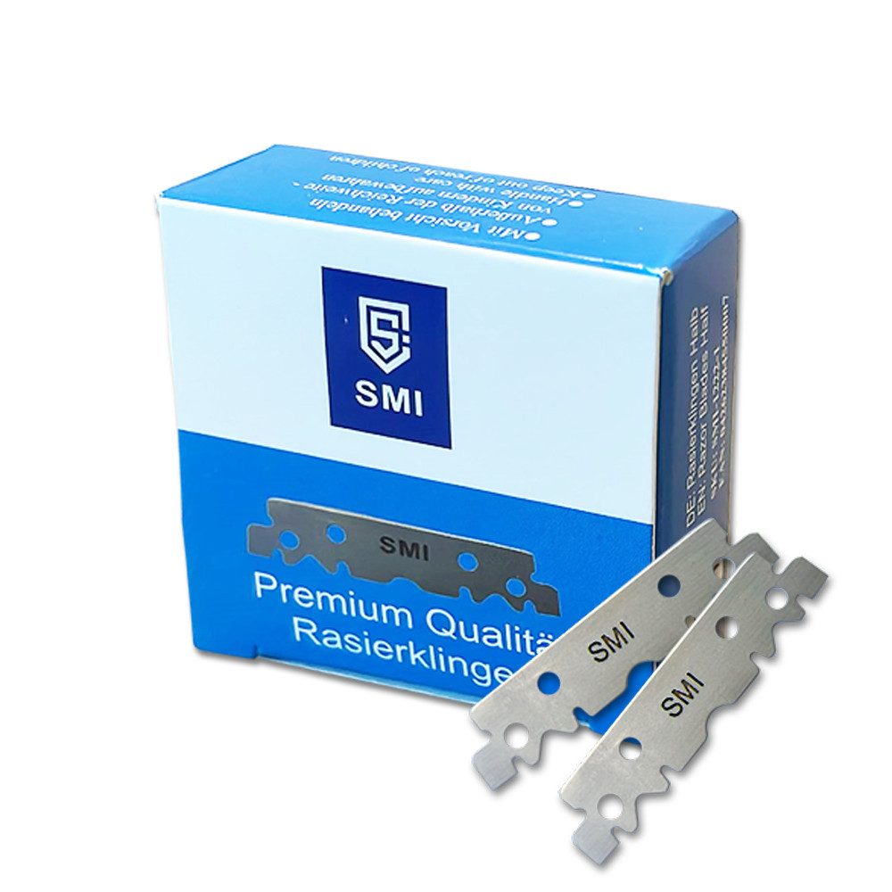 SMI Rasierklingen 3 tlg Rasierklingen Premium Qualität Rasier klingen für Rasiermesser, 3-tlg., auswechselbar 300 tlg
