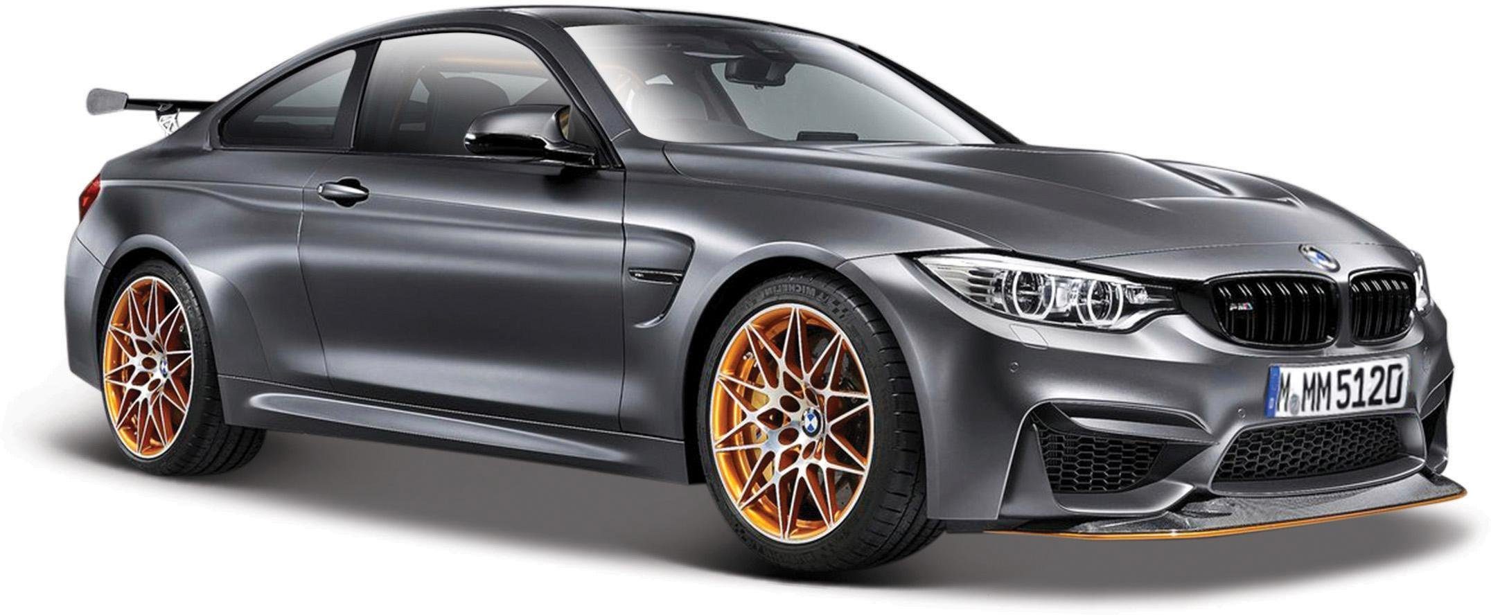 Maisto® Sammlerauto BMW M4 GTS, 1:24, metallic grau, Maßstab 1:24, aus Metallspritzguss