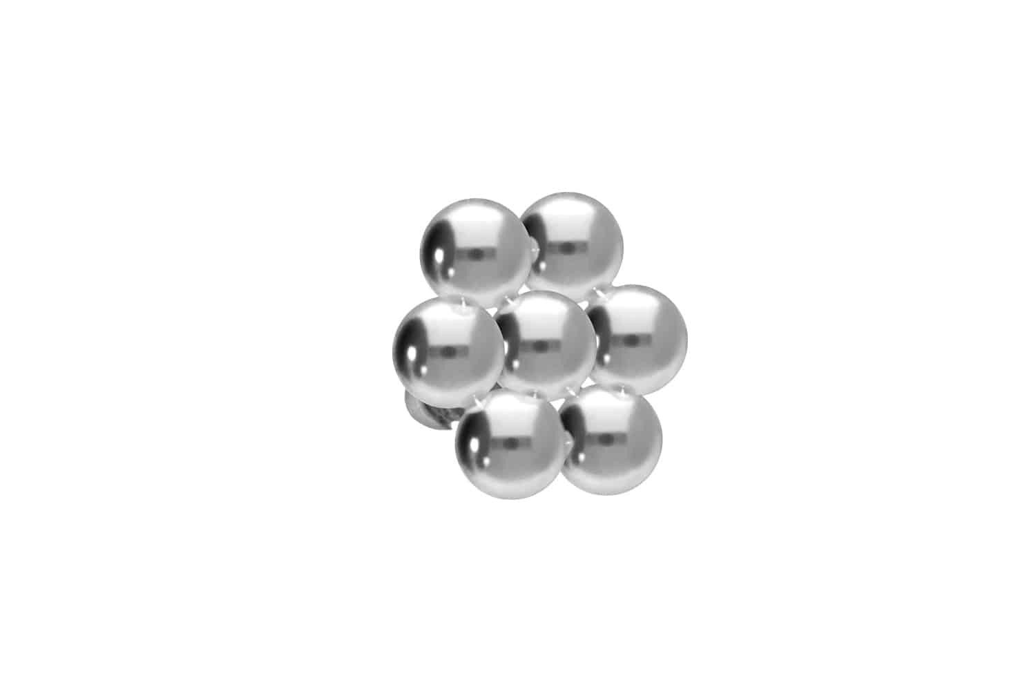 Piercing-Set Titan Schraubaufsatz mit Außengewinde KUGELSECHSECK