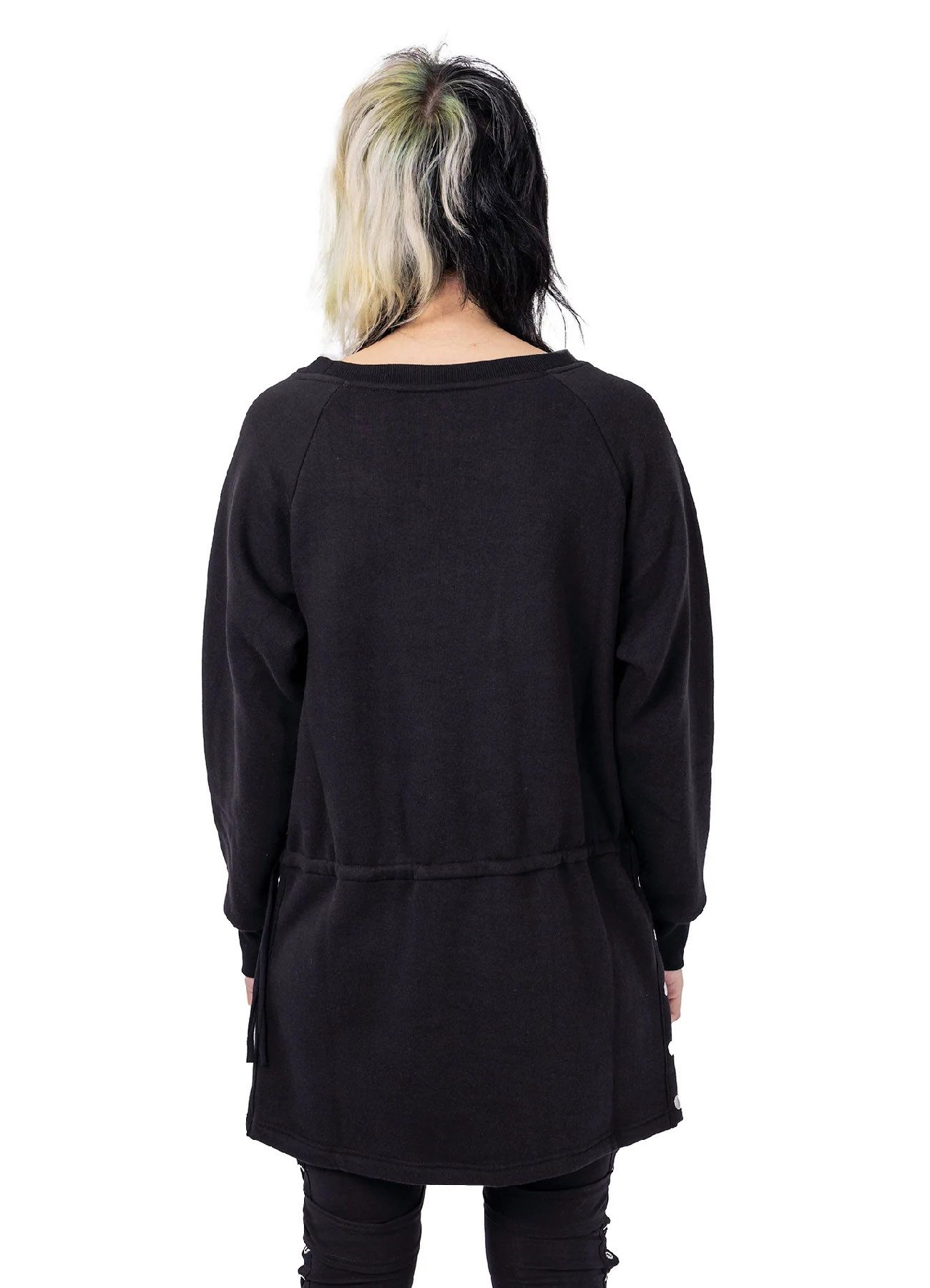 Heartless Longpullover Orphic Jumper Gothic Longpullover Metal Nieten Cyber günstig online kaufen