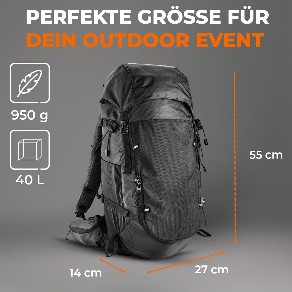 Langenberg Wanderrucksack Wanderrucksack Herren und Damen [Trekkingrucksack 40 L], ☑ – Bild 5 von 5
