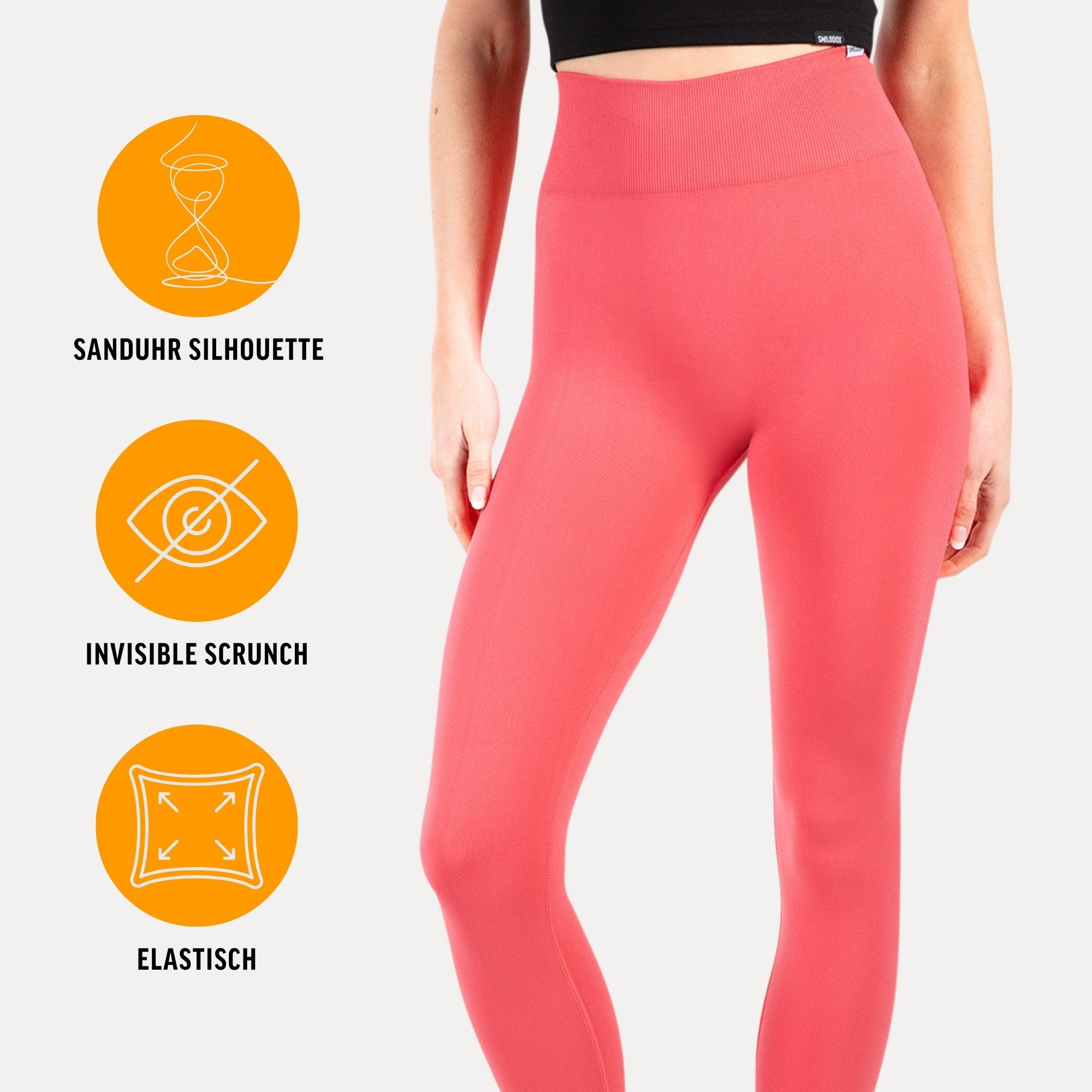 Smilodox Leggings Amaze Pro mit Scrunch-Effekt, High Waist V-Shape Sport & günstig online kaufen