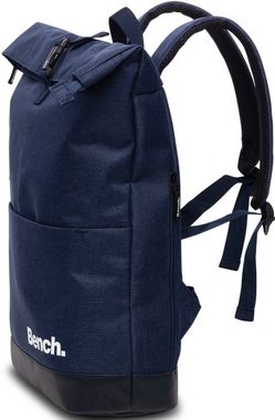 Bench. Laptoprucksack Roll-Top, dunkelblau/weiß