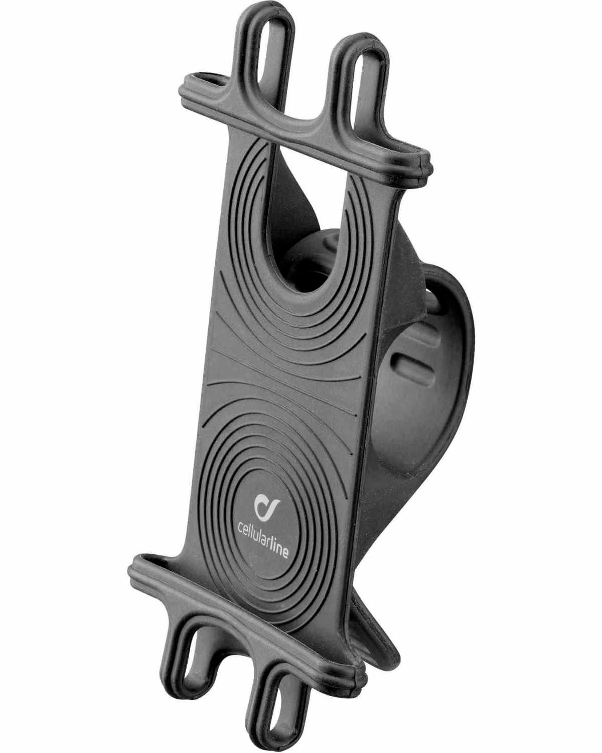 Cellularline Halterung Universal Fahrrad-Halterung Lenker-Halter, (Universell für Smartphone, Befestigung Fahrrad-Lenker, Handy als Navi)