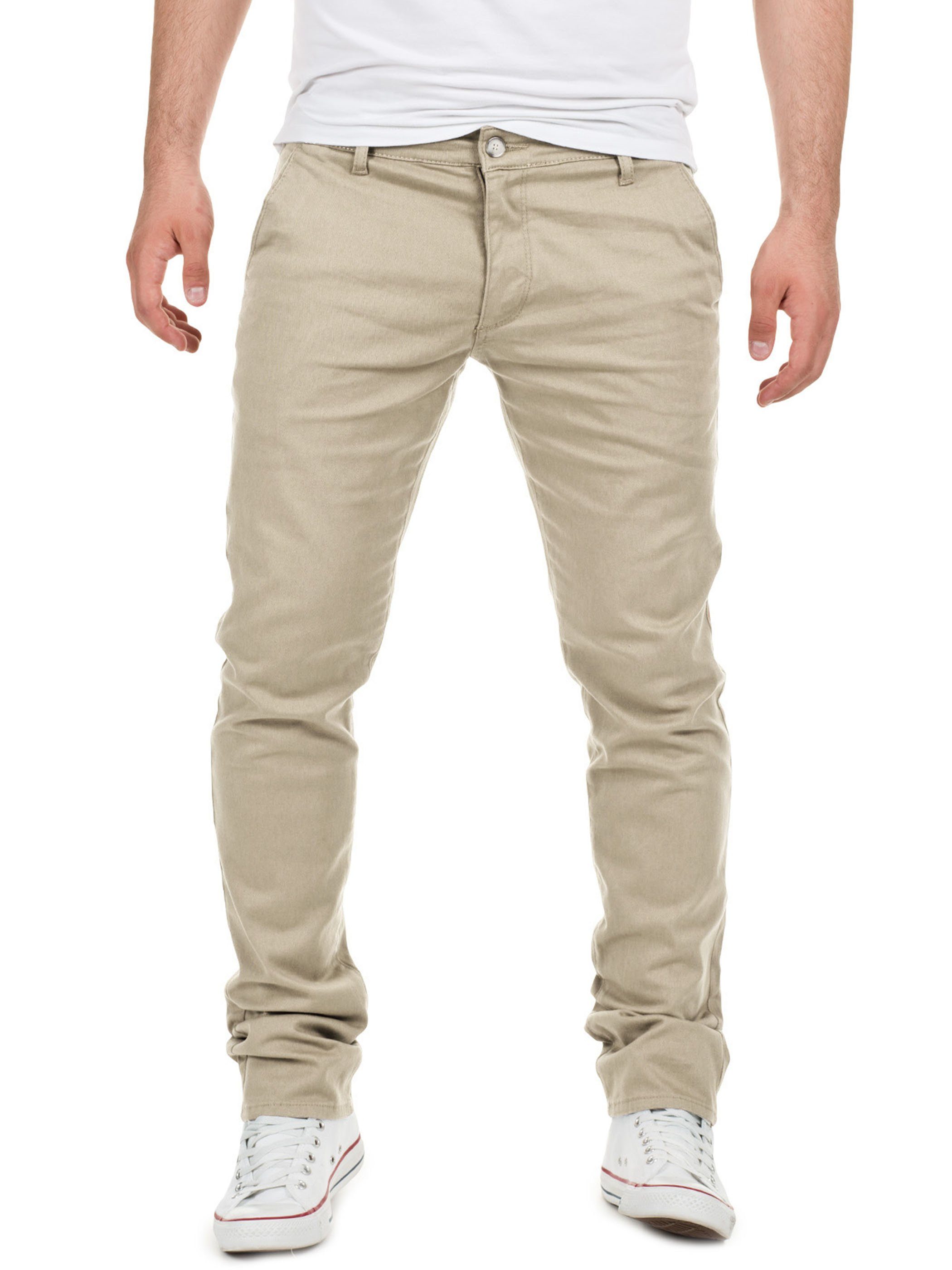 Yazubi Chinohose Herren Chino Dustin in vorgewaschener Optik Beige (Plaza Taupe 161105)