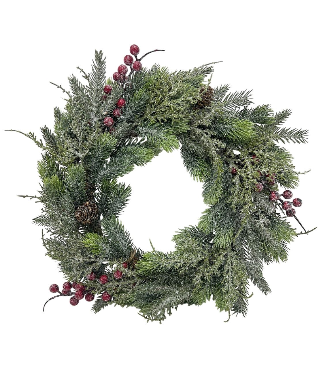 Small-Preis Dekokranz Türkranz Tischkranz rund Pinie Ice ø 40 cm - Willkomm günstig online kaufen