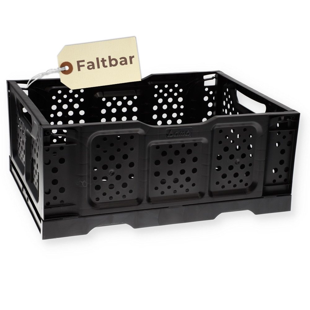 GarPet Klappbox Klappbox faltbar stabil Aufbewahrungsbox Einkaufskorb faltbar Box