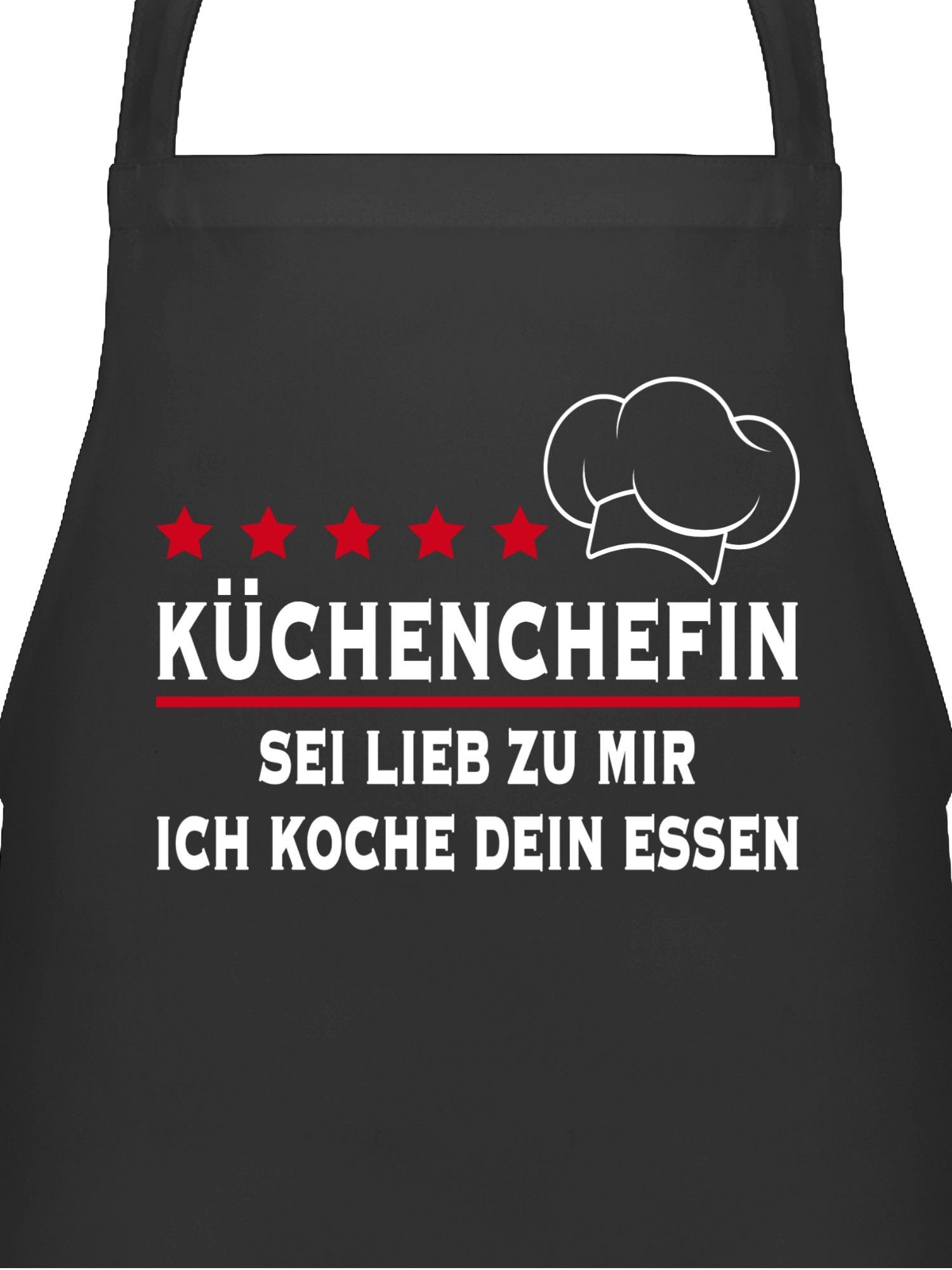 Kochschürze Küchenchefin Sei lieb zu mir ich koche dein Essen I Geschenk Köchin