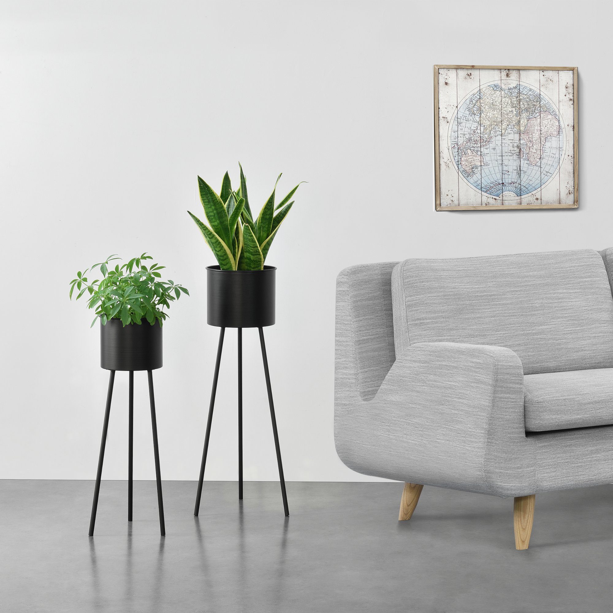 en.casa Blumenständer (2 St), »Dalhem« Blumenkübel günstig online kaufen