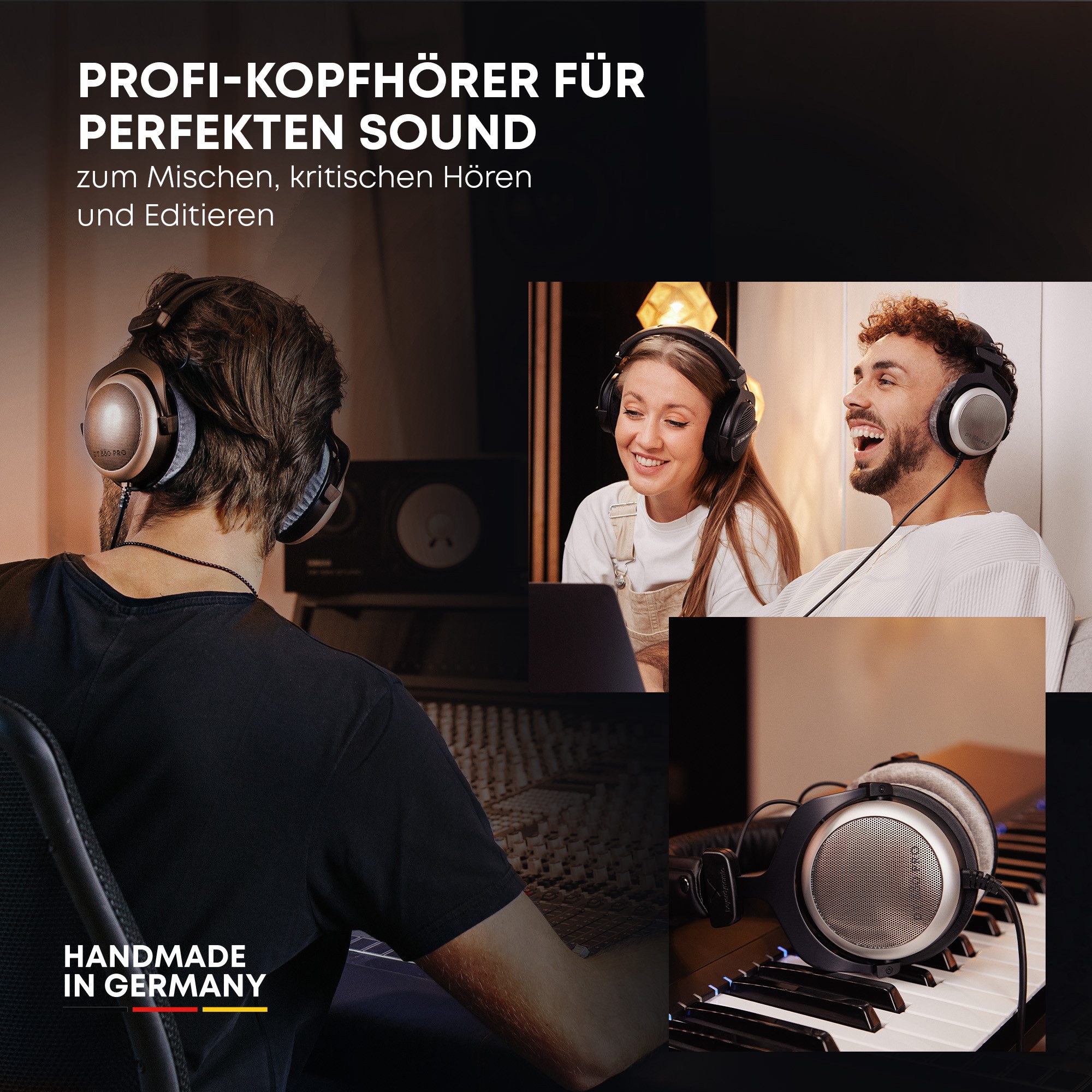 beyerdynamic DT 880 PRO Over-Ear-Kopfhörer (keine Sprachsteuerung, Studio-Kopfhörer für Mixing und Mastering (halboffen)