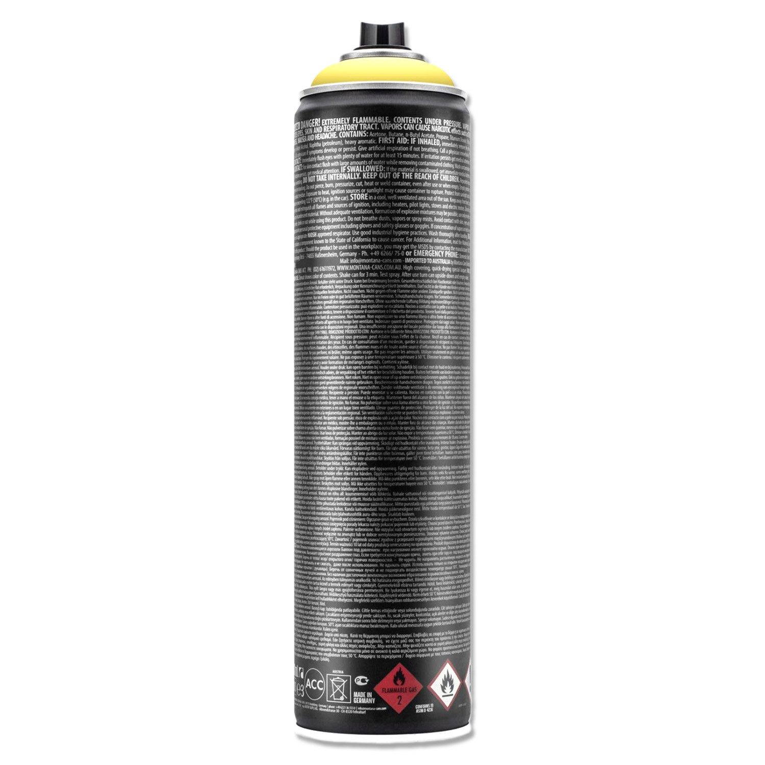 Montana Cans Sprühlack Sprühlack 600ml High-Pressure matt Montana BLACK Extended, 14 Farben