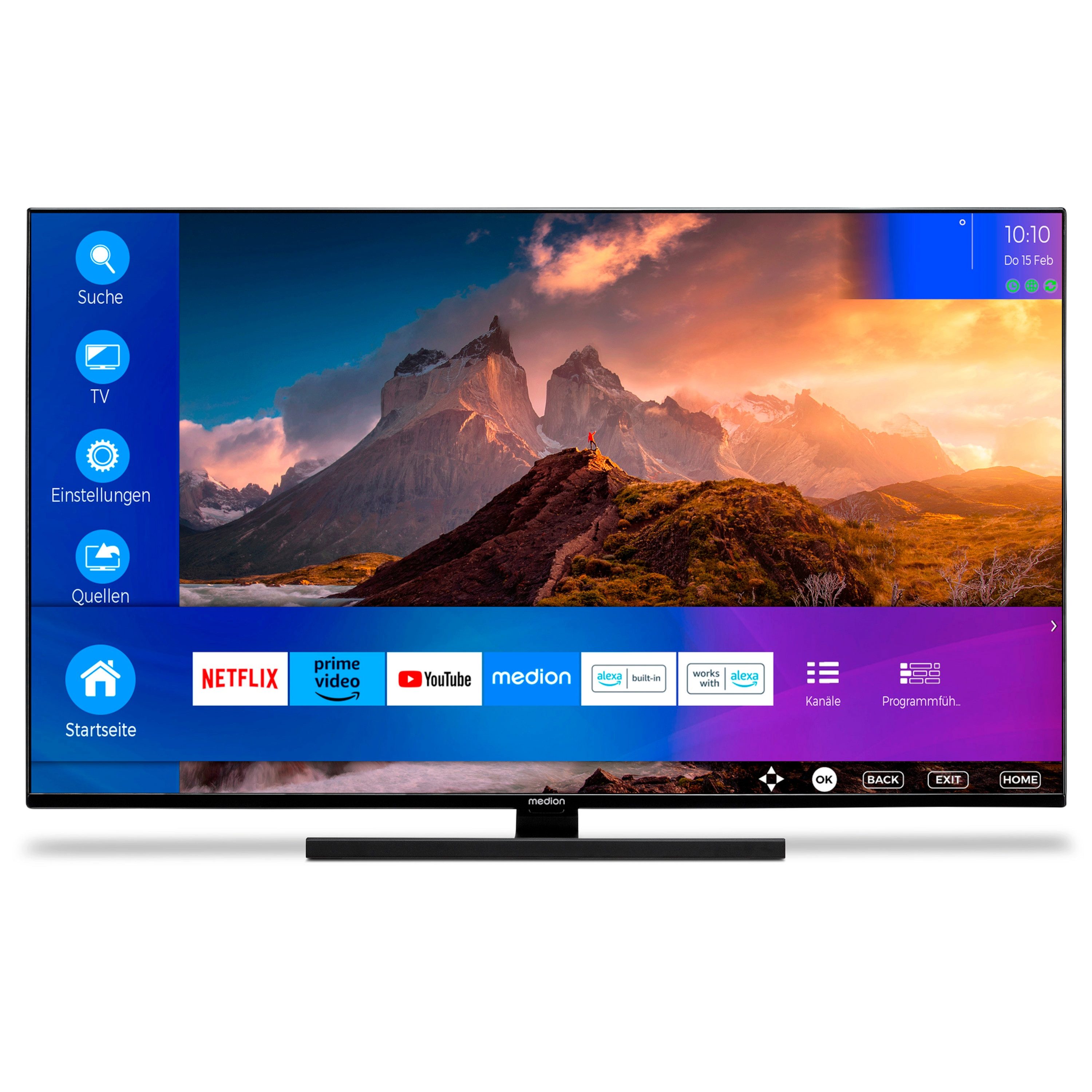 Medion® X15021 LCD-LED Fernseher (125.7 cm/49.5 Zoll, 4K Ultra HD, Smart-TV, 60Hz, MD30961)