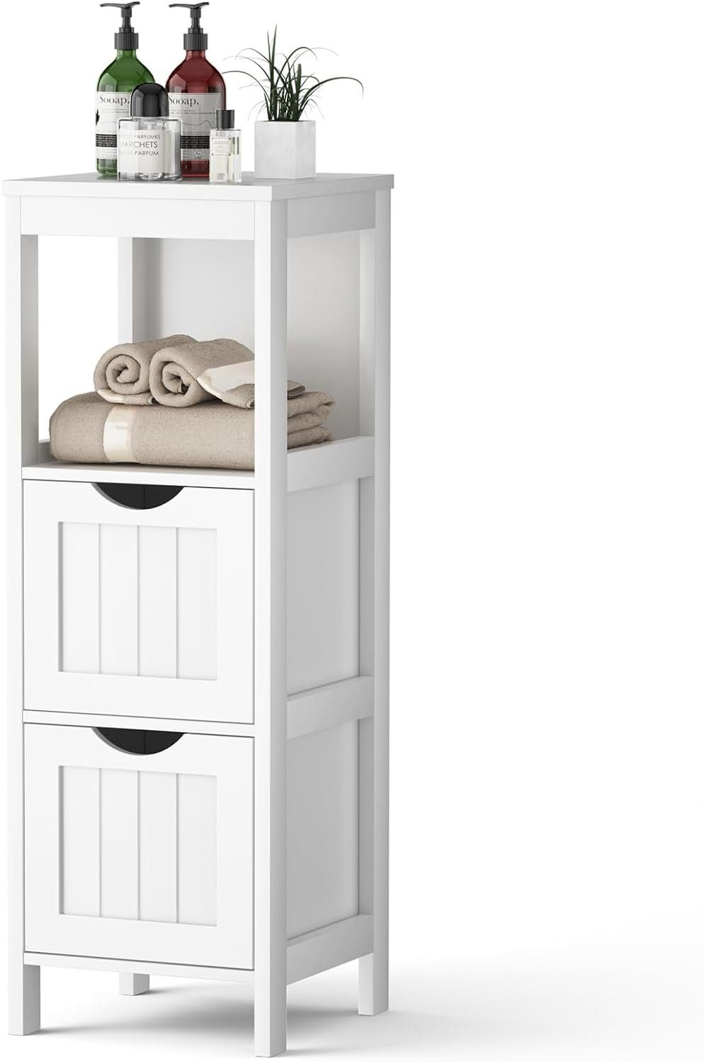 KOMFOTTEU Midischrank Badschrank mit Schublade & günstig online kaufen