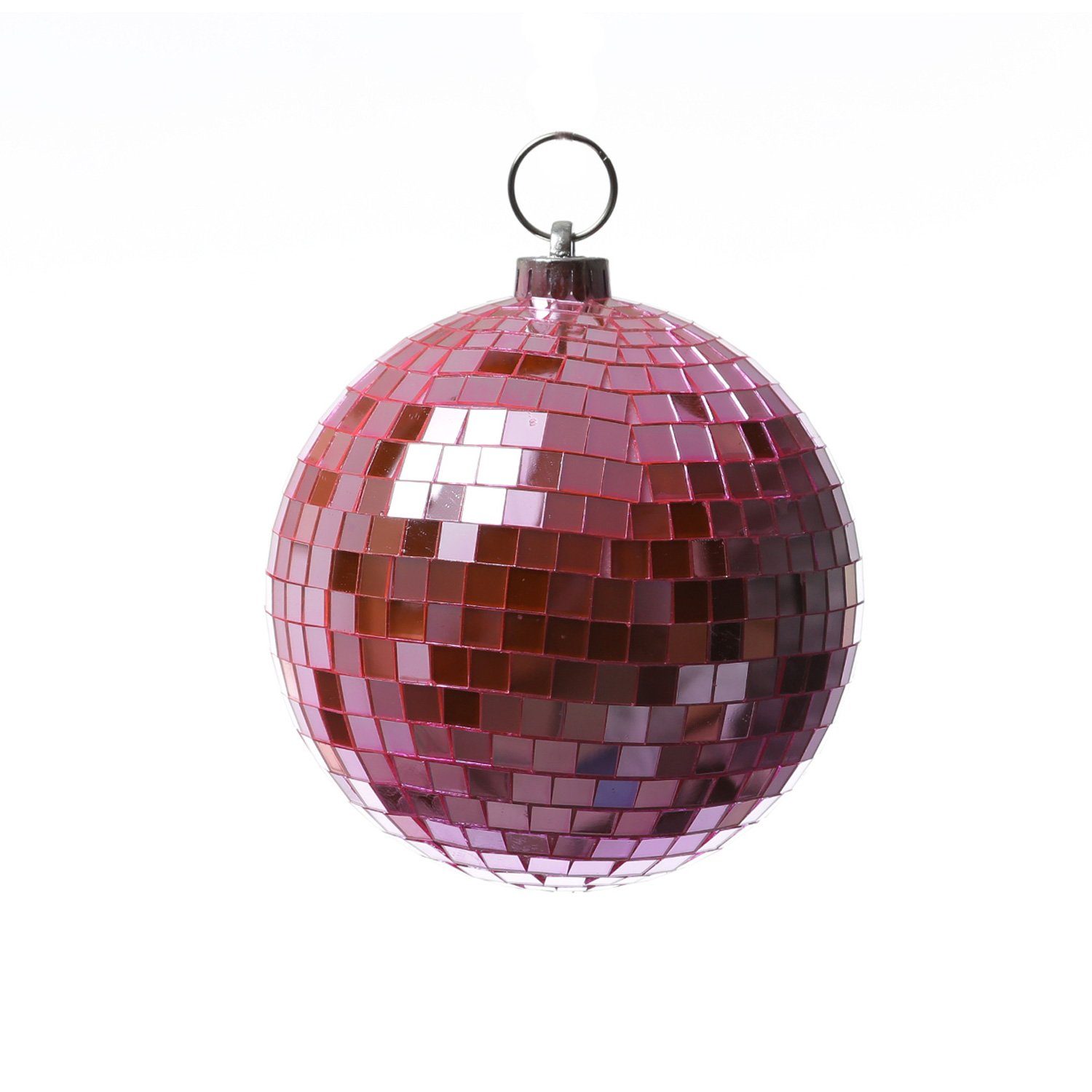 SATISFIRE Discolicht Spiegelkugel 15cm rosa Discokugel Mirrorball Party Disko Deko