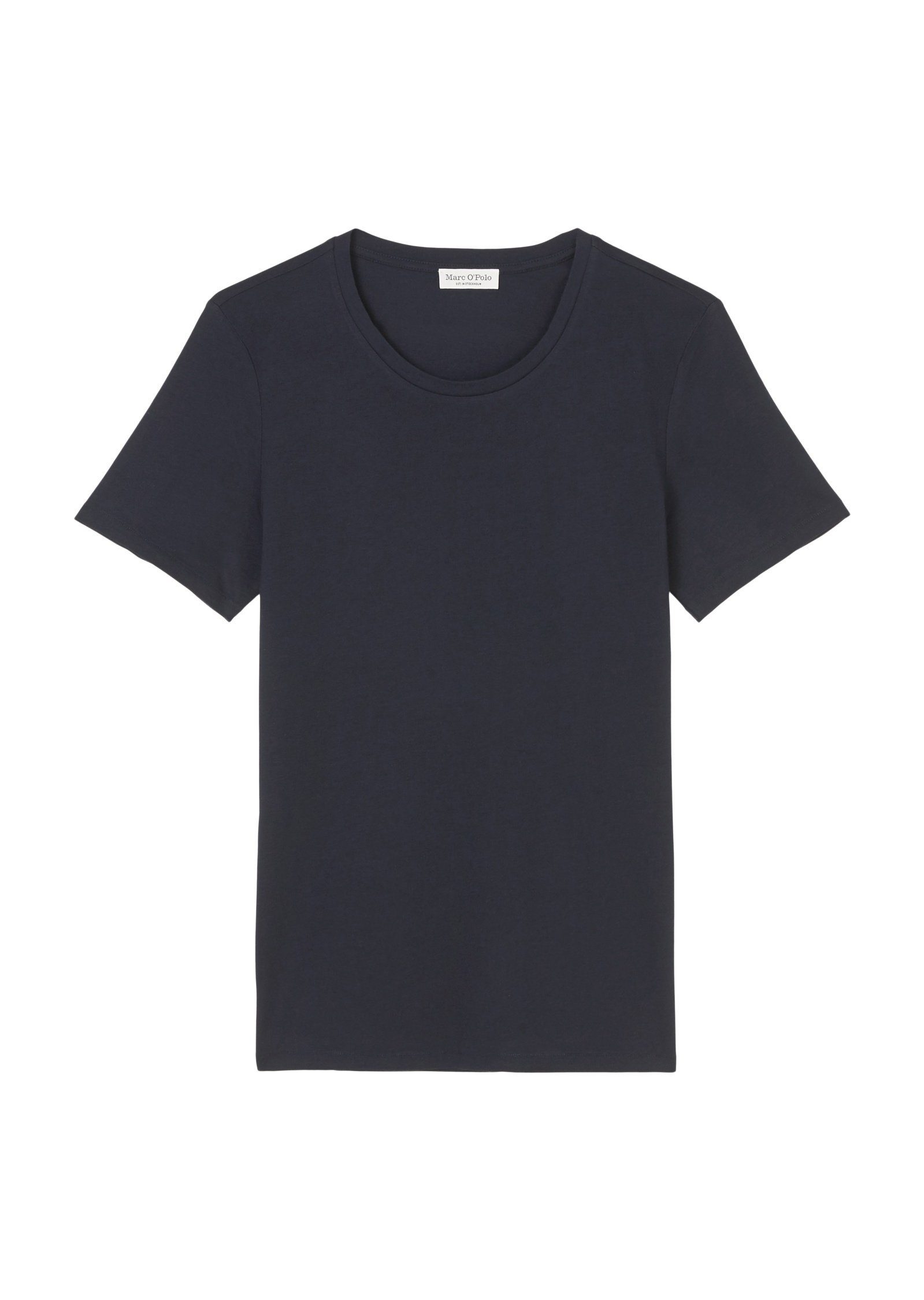 blau Cotton O'Polo T-Shirt Marc Organic aus