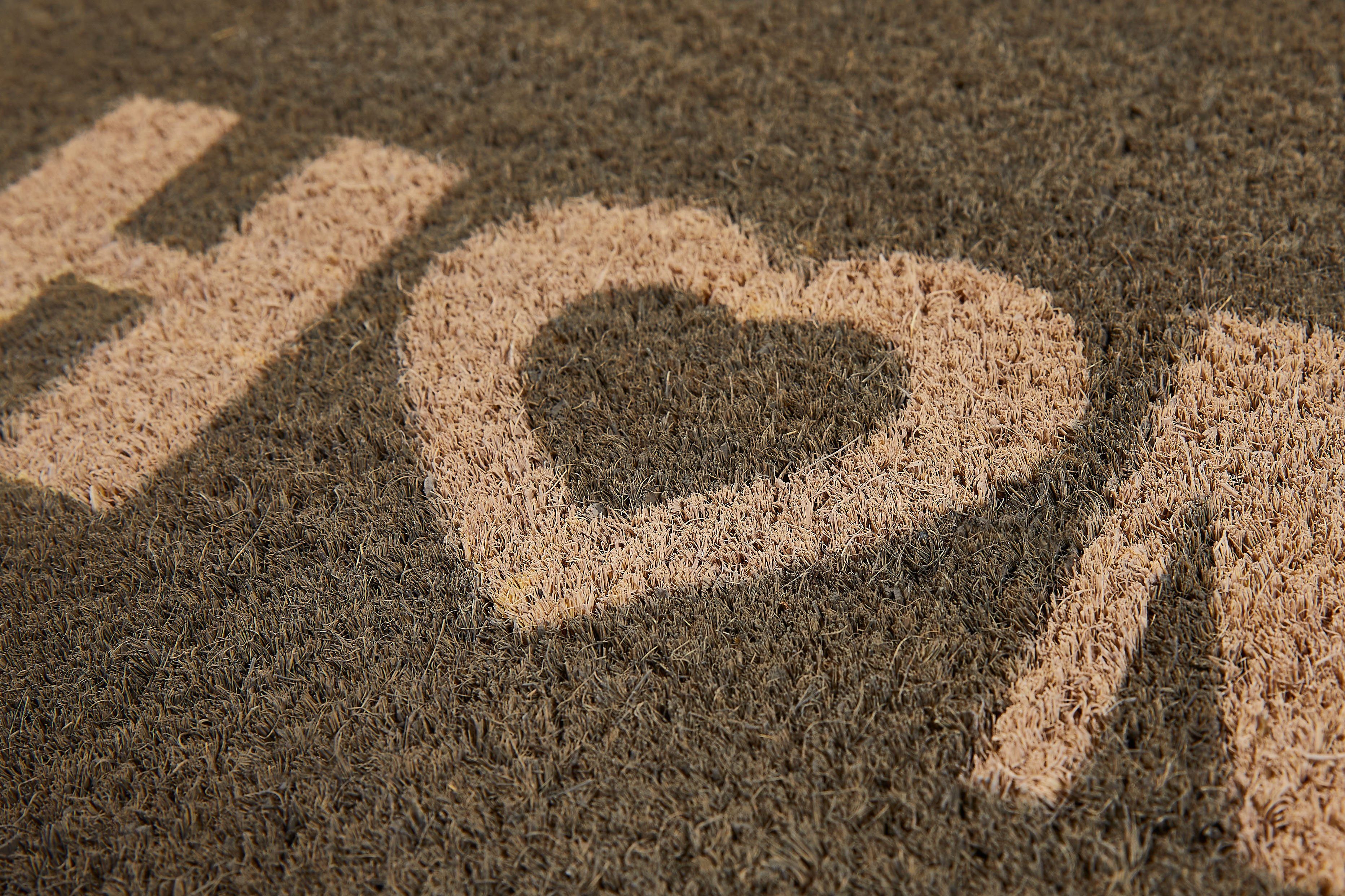 Fußmatte Kokos Home Heart, Spruch, geeignet mm, und grau In- Höhe: Andiamo, rechteckig, mit Kokosmatte, 15 Schmutzfangmatte, Outdoor