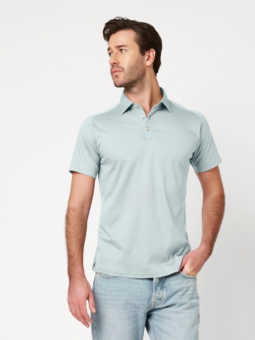 DESOTO Poloshirt Casual Polo Kent mit Kent Kragen