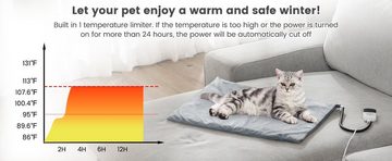 Daskoo Heizdecke Wärmematte Haustiere Outdoor Heizung Heizdecke Hunde beheizt, 9 einstellbare Temperaturen mit automatischer Abschaltung