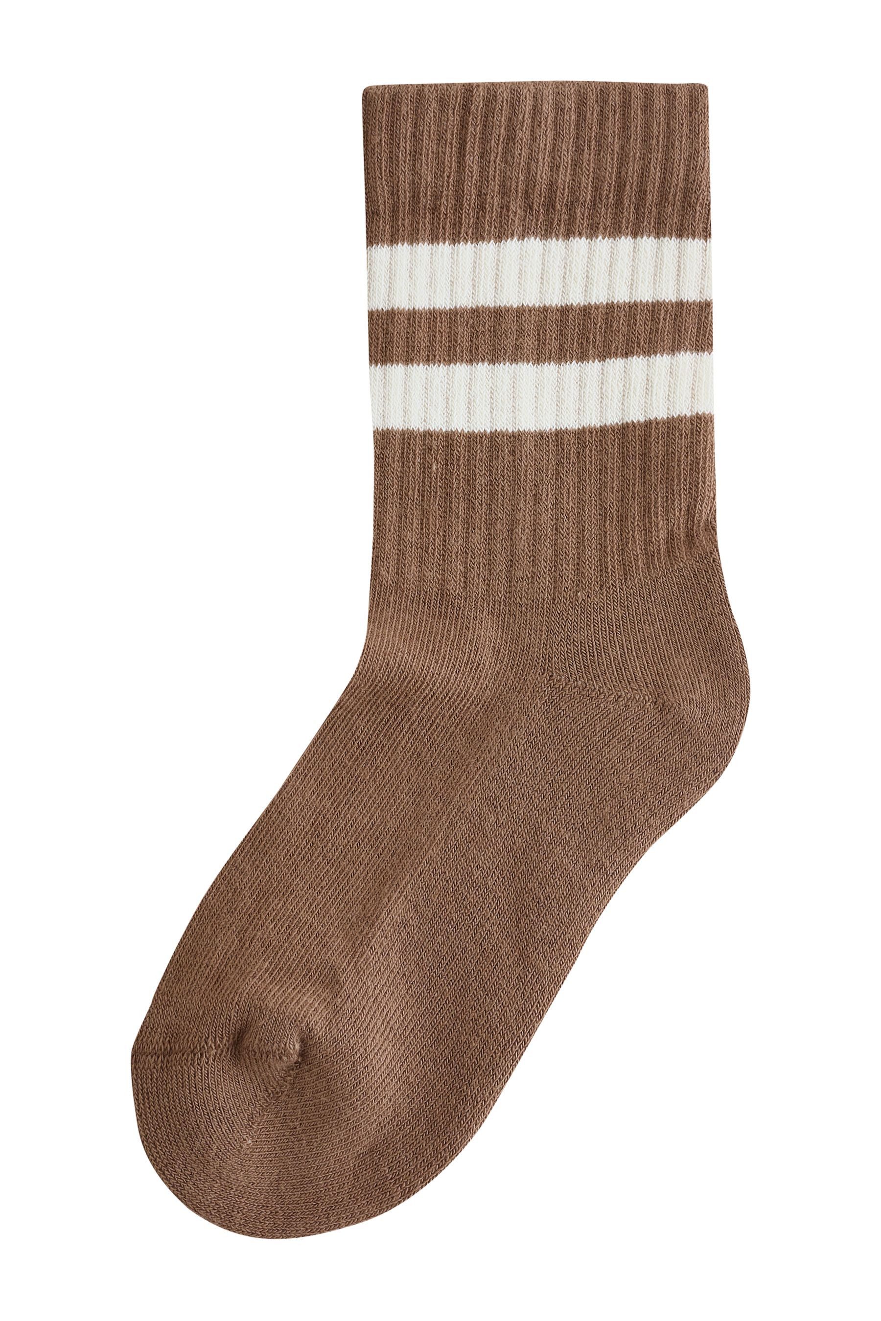 Next Kurzsocken Gerippte Socken im 5er-Pack mit Randstreifen (1-Paar) – Bild 4 von 5