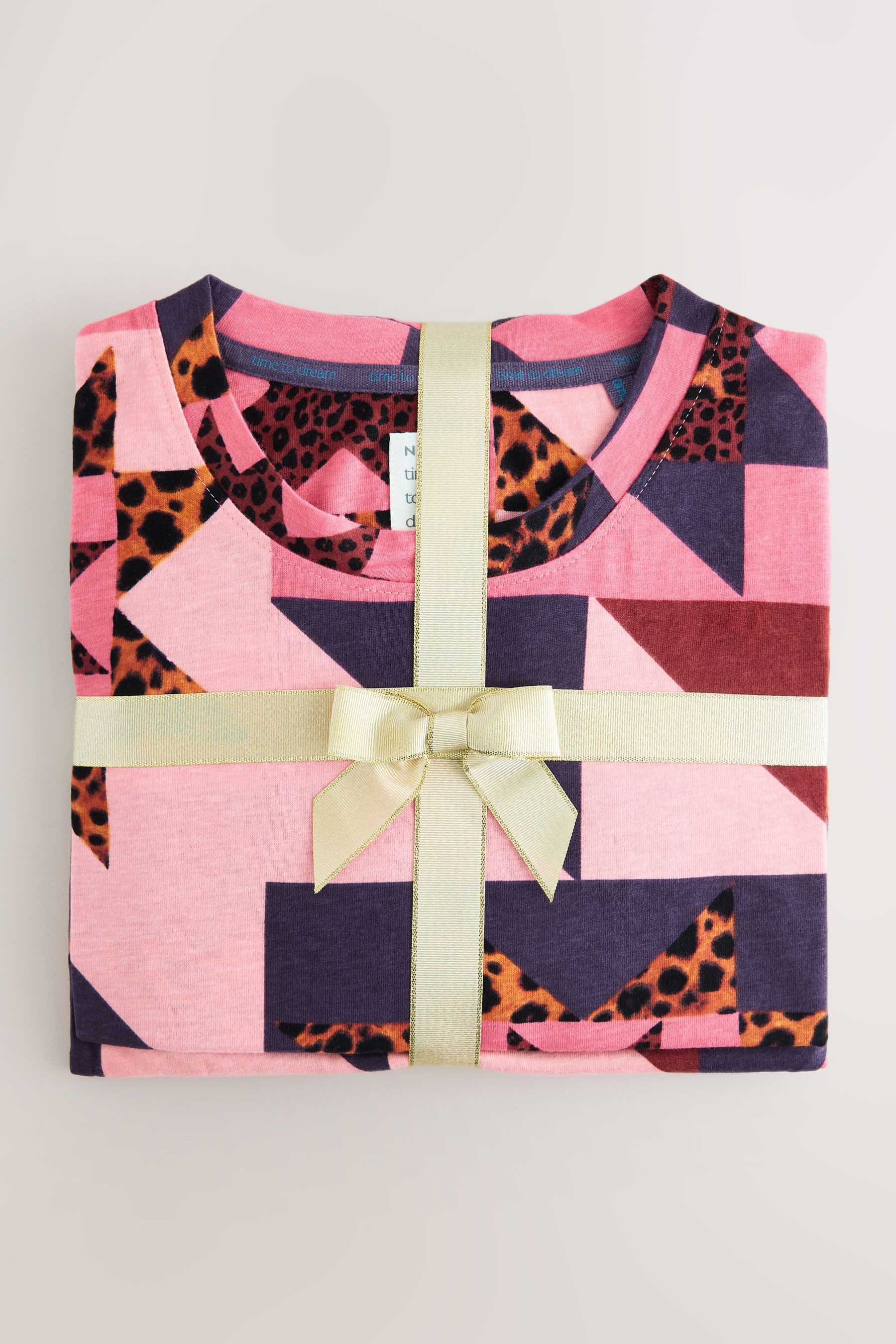 Next Pyjama Langärmeliger Pyjama aus 100 % Baumwolle (2 tlg) günstig online kaufen