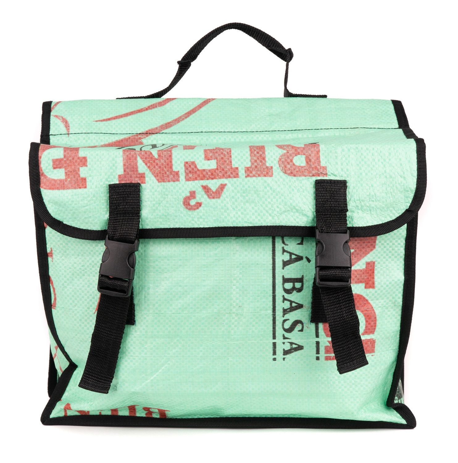 El Puente Handtasche Fahrradsatteltasche aus recycelter Verpackung, Handmade, Vegan, Handmade