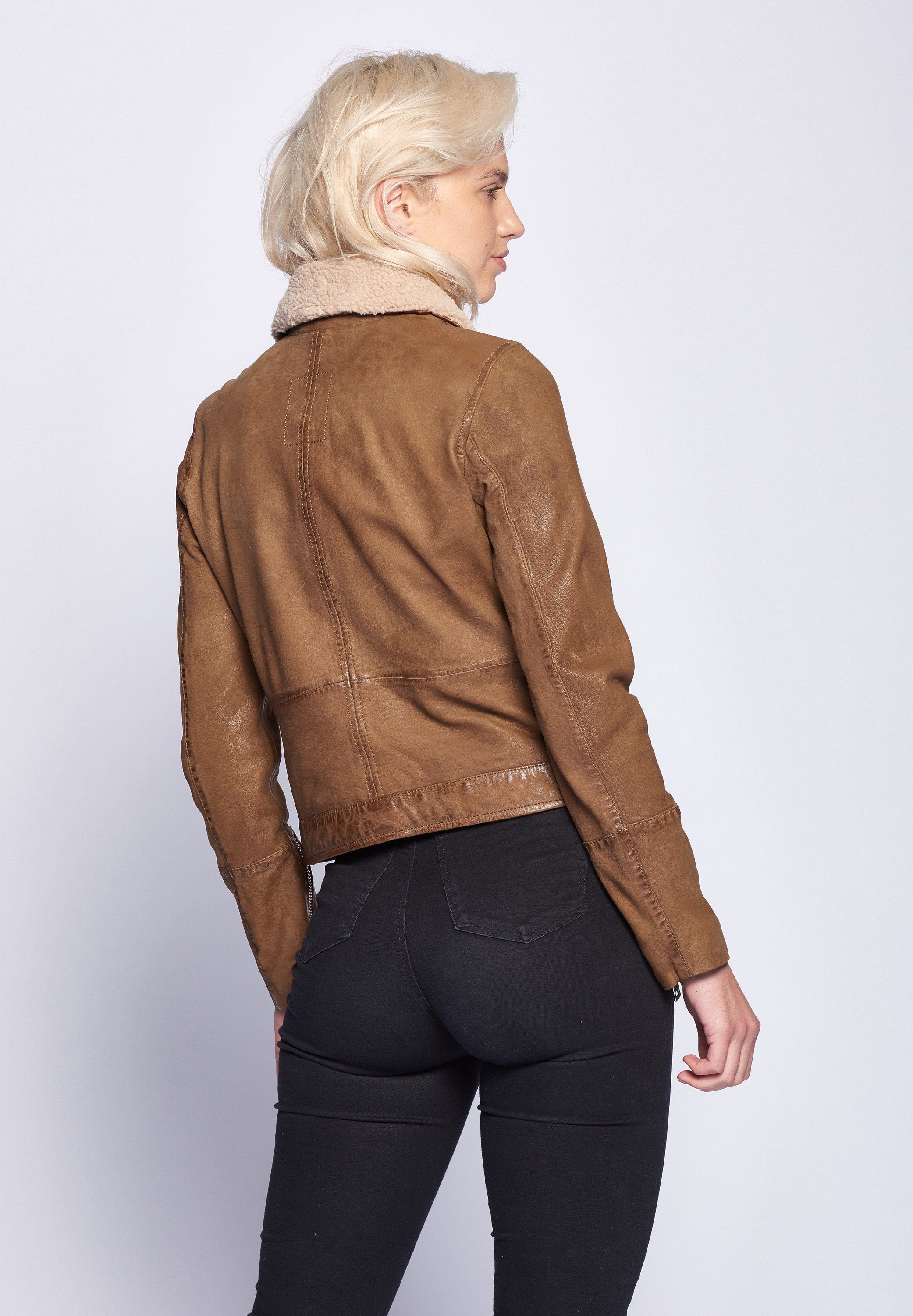 Lederjacke Maze 42020103 cognac