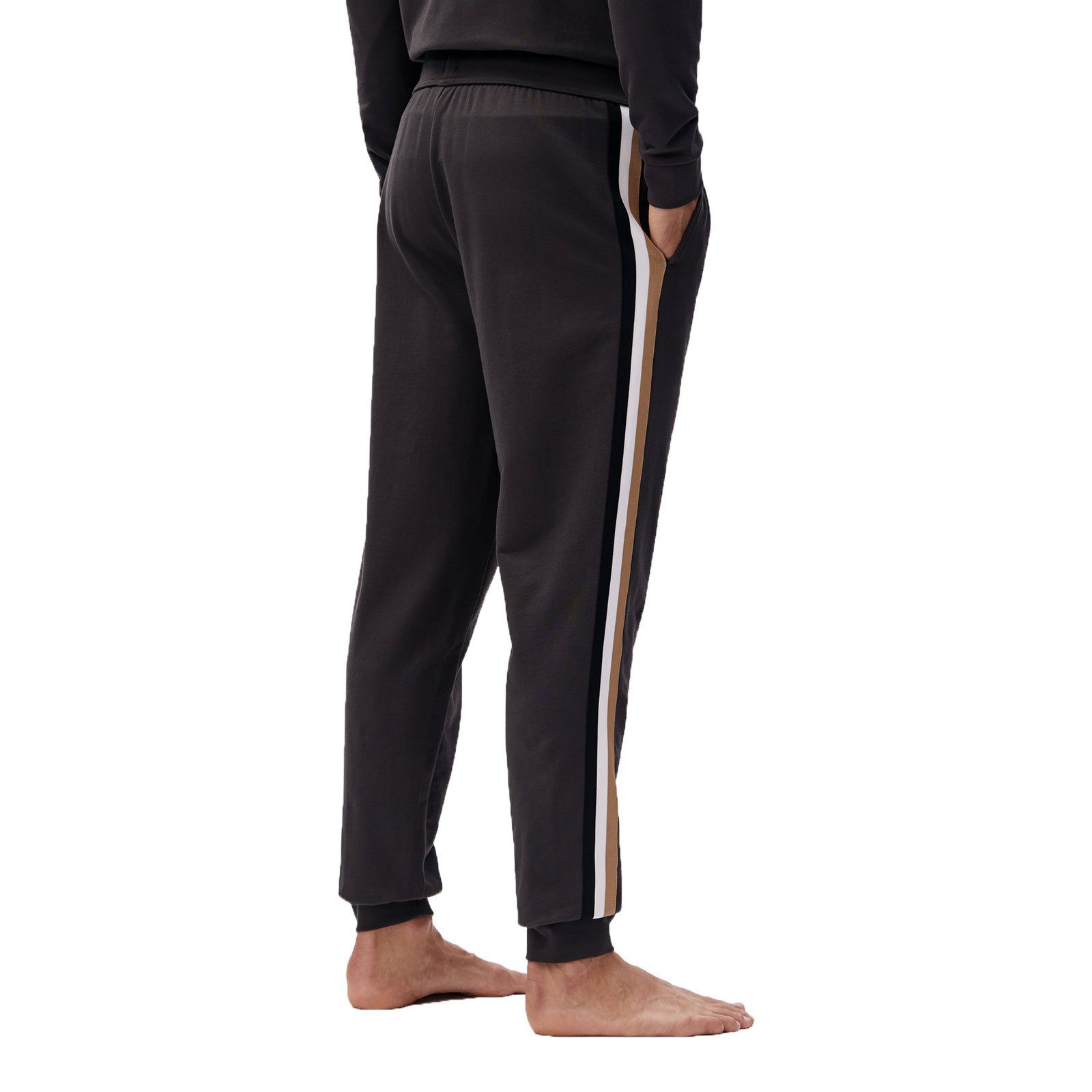 Graue Hose Mit Streifen An Der Seite BOSS Jogginghose Heritage Pants mit Streifen an der Seite