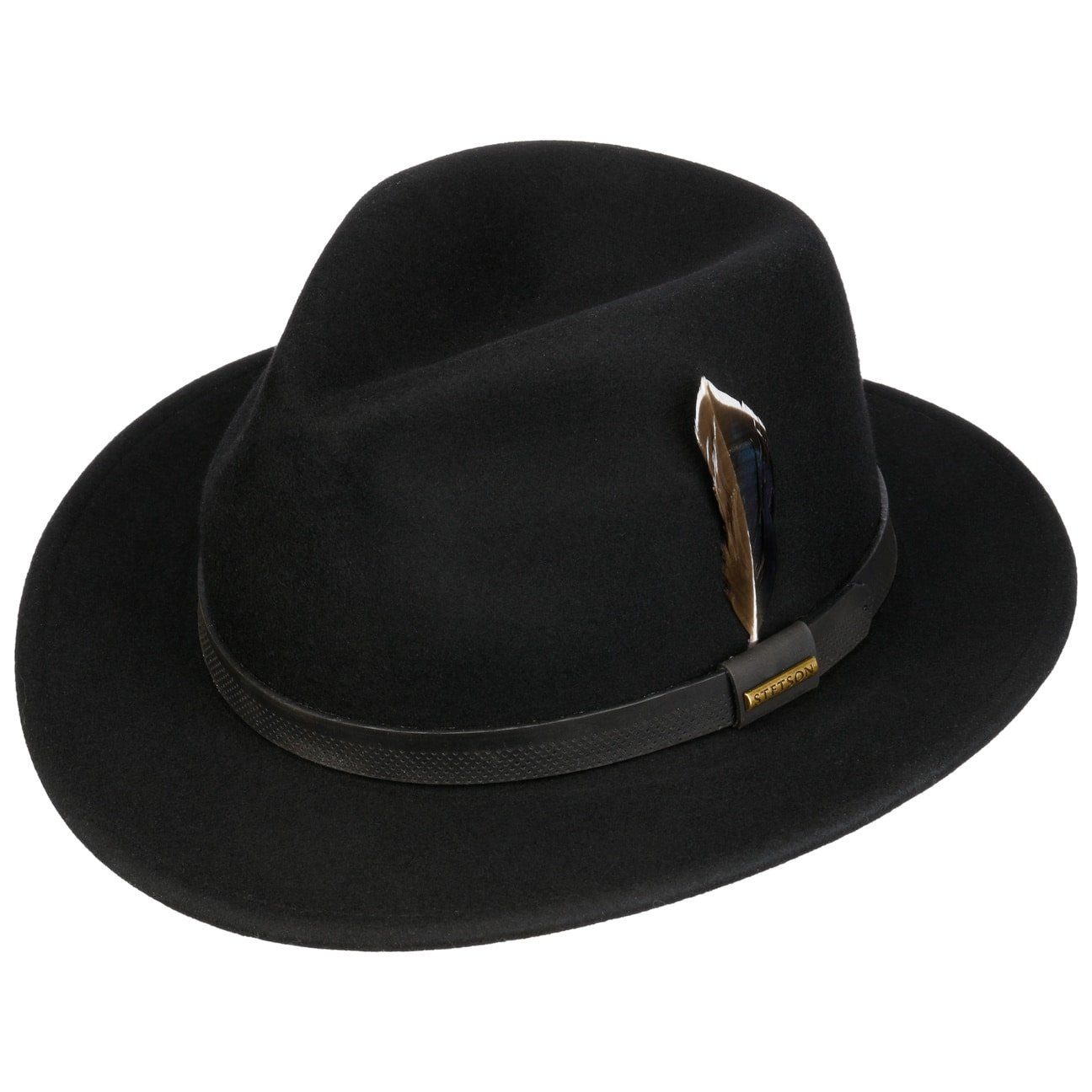Stetson Filzhut (1-St) Wollfilzhut mit Lederband