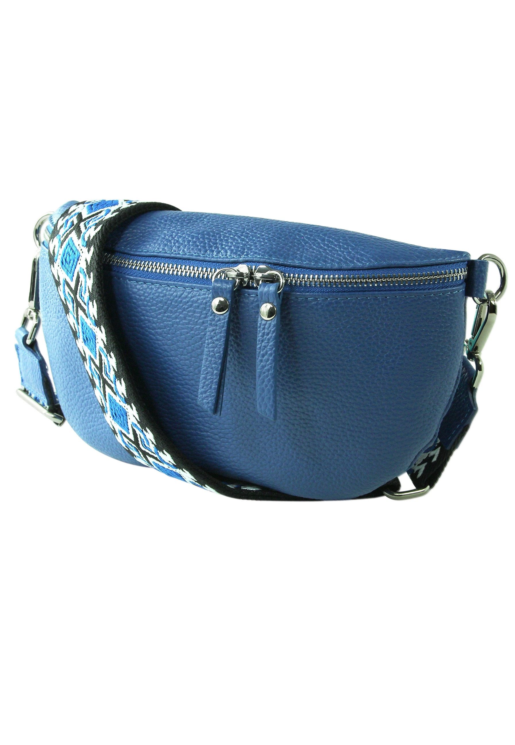 Gürteltasche Toscanto blau, mehrfarbigfarbene