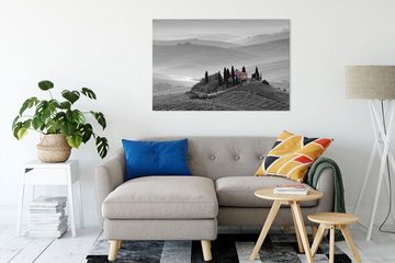 Pixxprint Leinwandbild schöne Toskana Landschaft, schöne Toskana Landschaft (1 St), Leinwandbild fertig bespannt, inkl. Zackenaufhänger