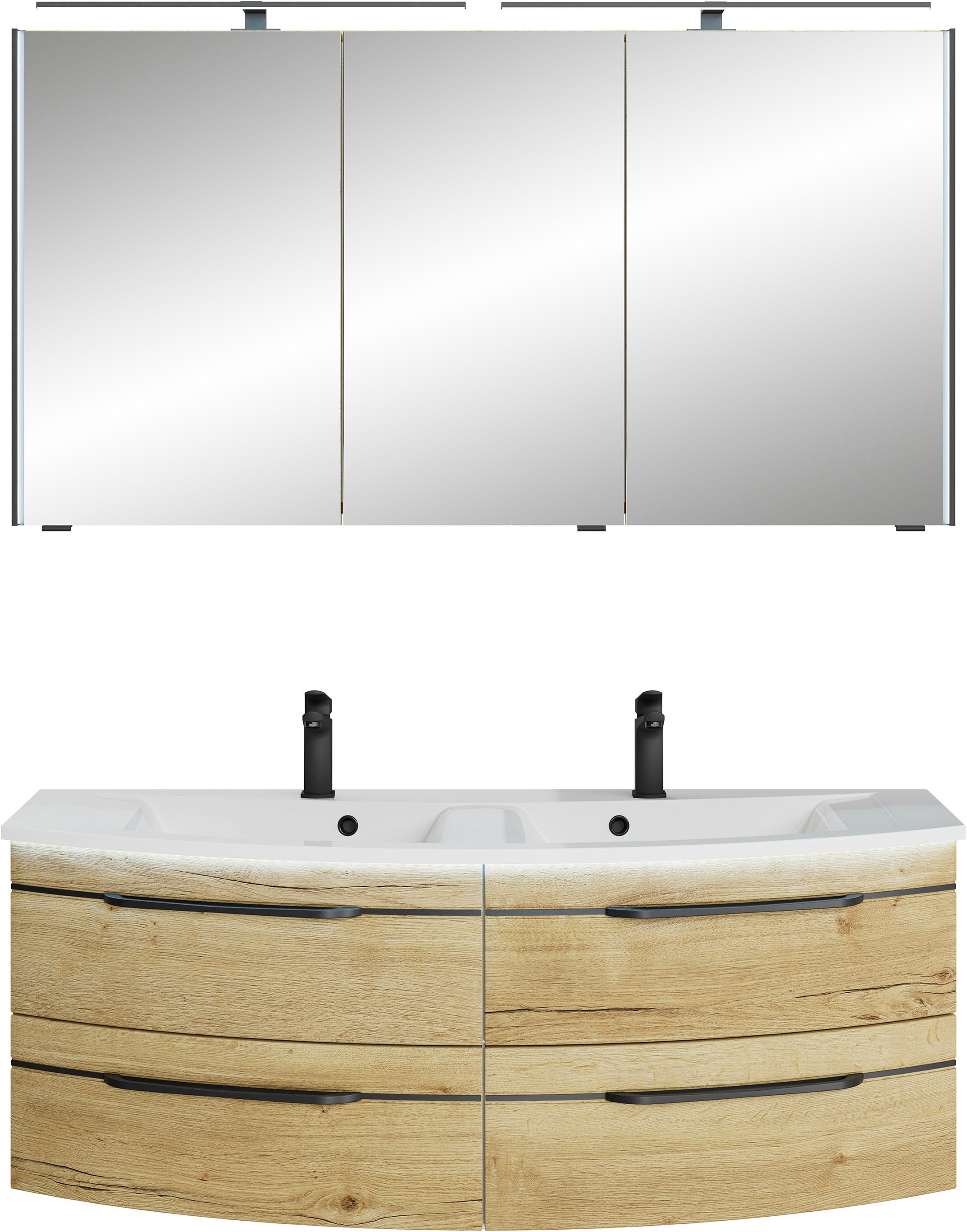Saphir Badmöbel-Set Badezimmer-Set 133,2 cm breit, günstig online kaufen