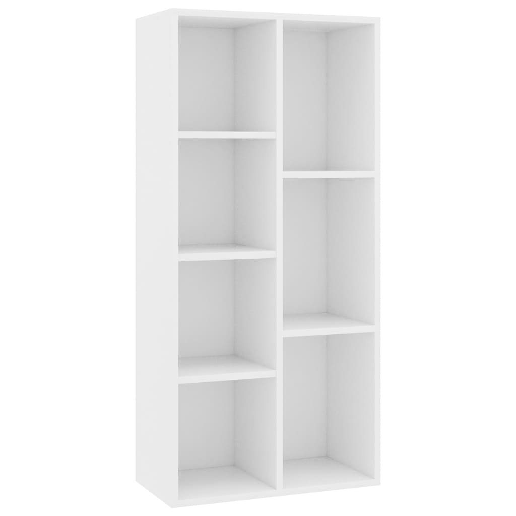 Holzwerkstoff Bücherregal furnicato Weiß 50×25×106 cm