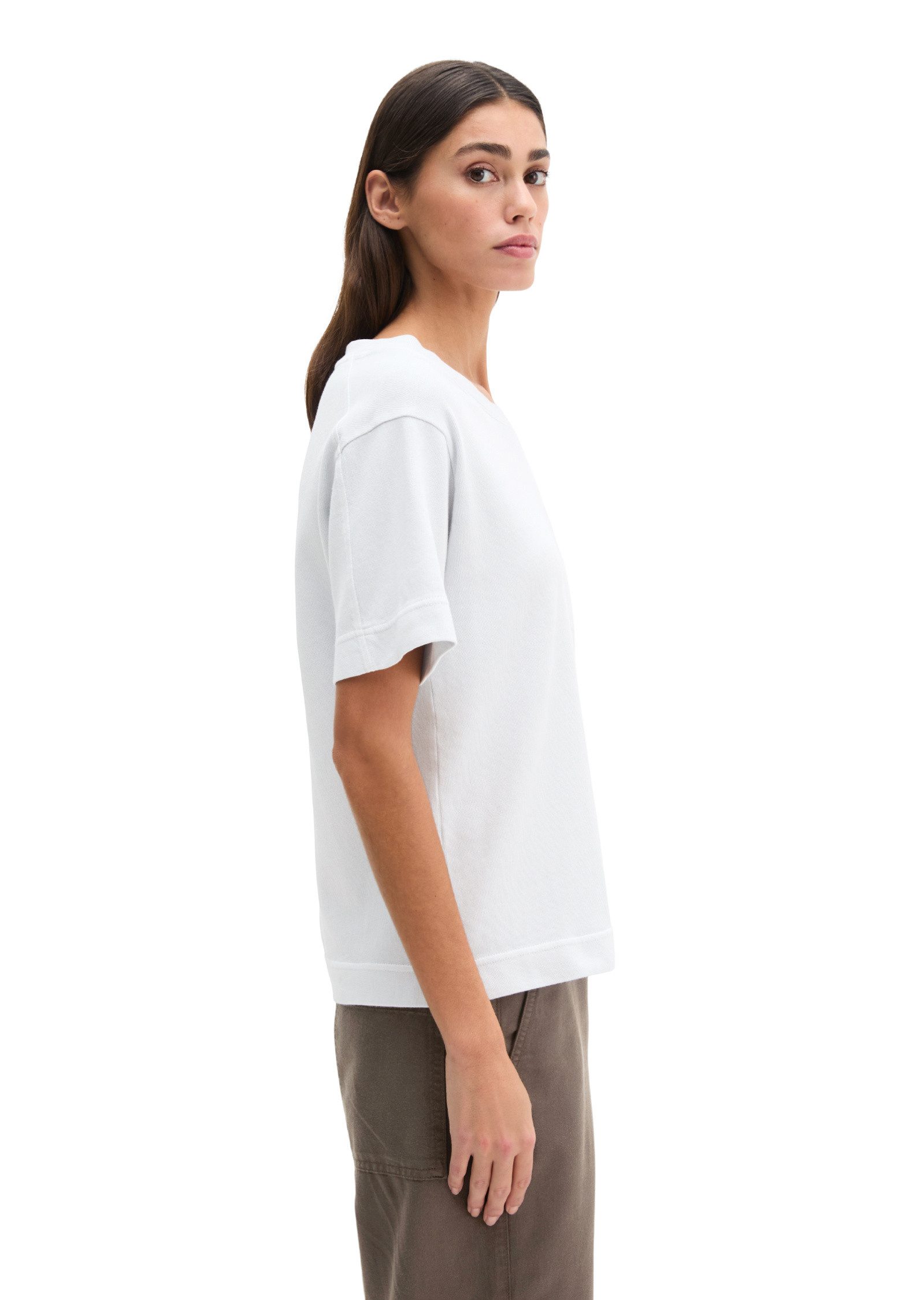 Marc O'Polo T-Shirt mit aufgesetzter Satin-Tasche