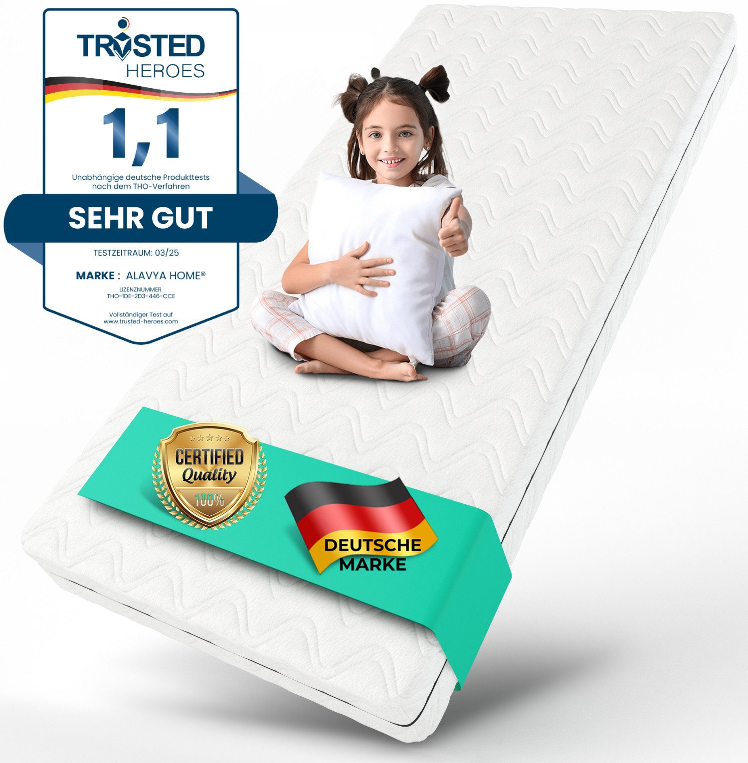 Kindermatratze COZY I Das Beste für Babys und Kinder I BESTSELLER!, Alavya günstig online kaufen