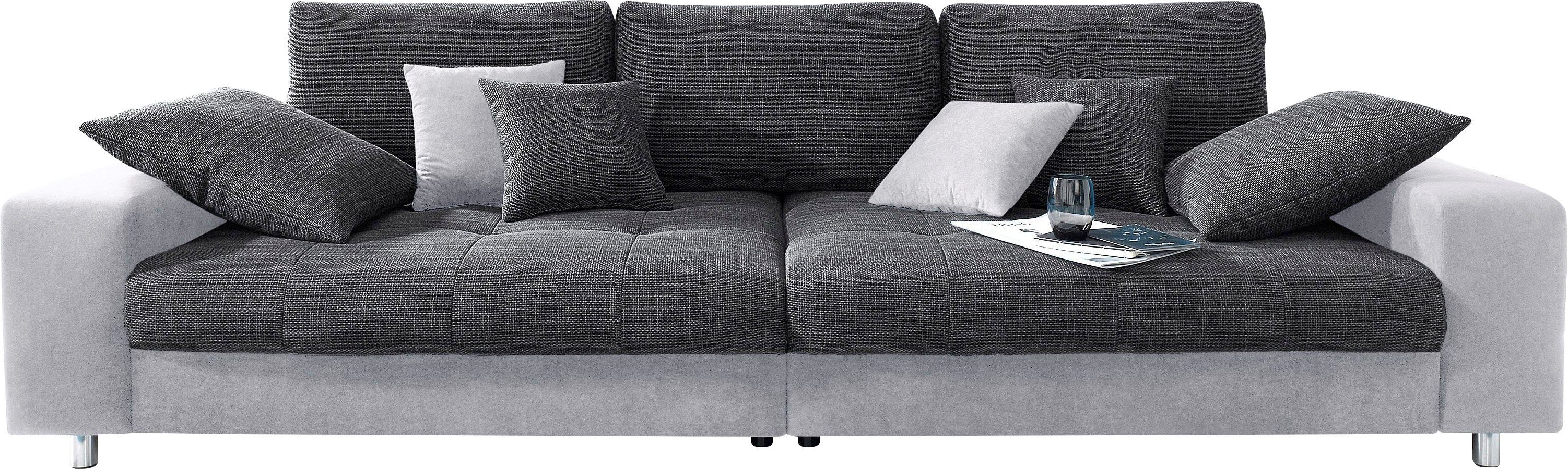 Mr. Couch Big-Sofa »Tobi«, wahlweise mit Kaltschaum (140kg Belastung/Sitz)  und RGB-Beleuchtung