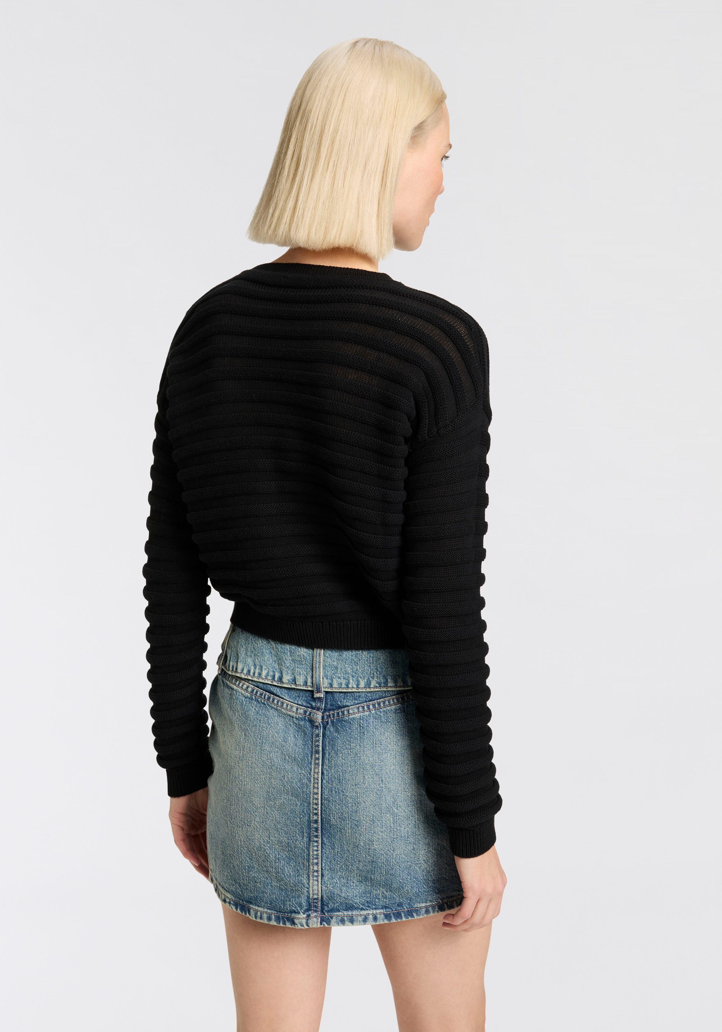HUGO Blue Strickpullover Slummya mit dezenter günstig online kaufen